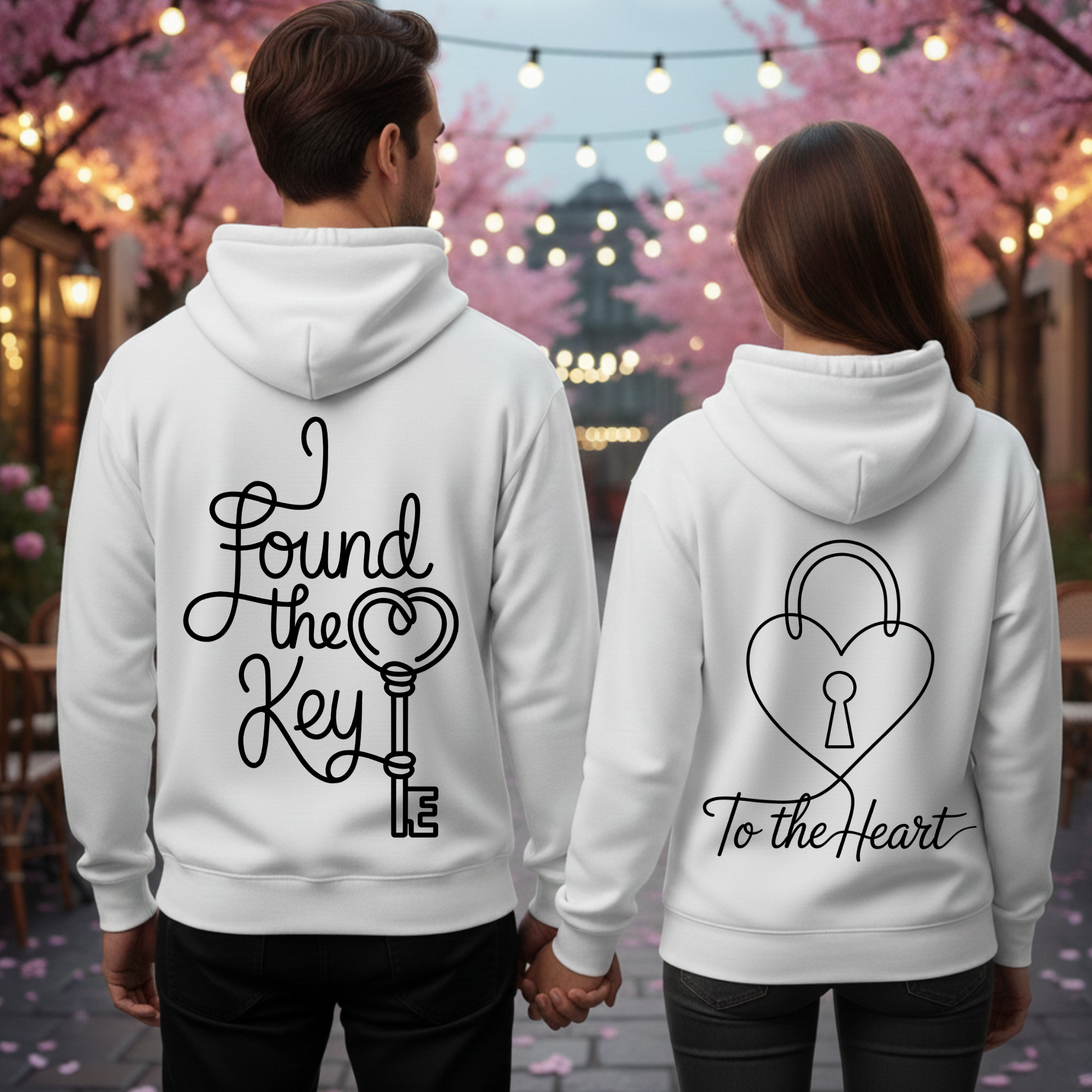 Key to the heart - Premium Hoodie Bundle für Paare