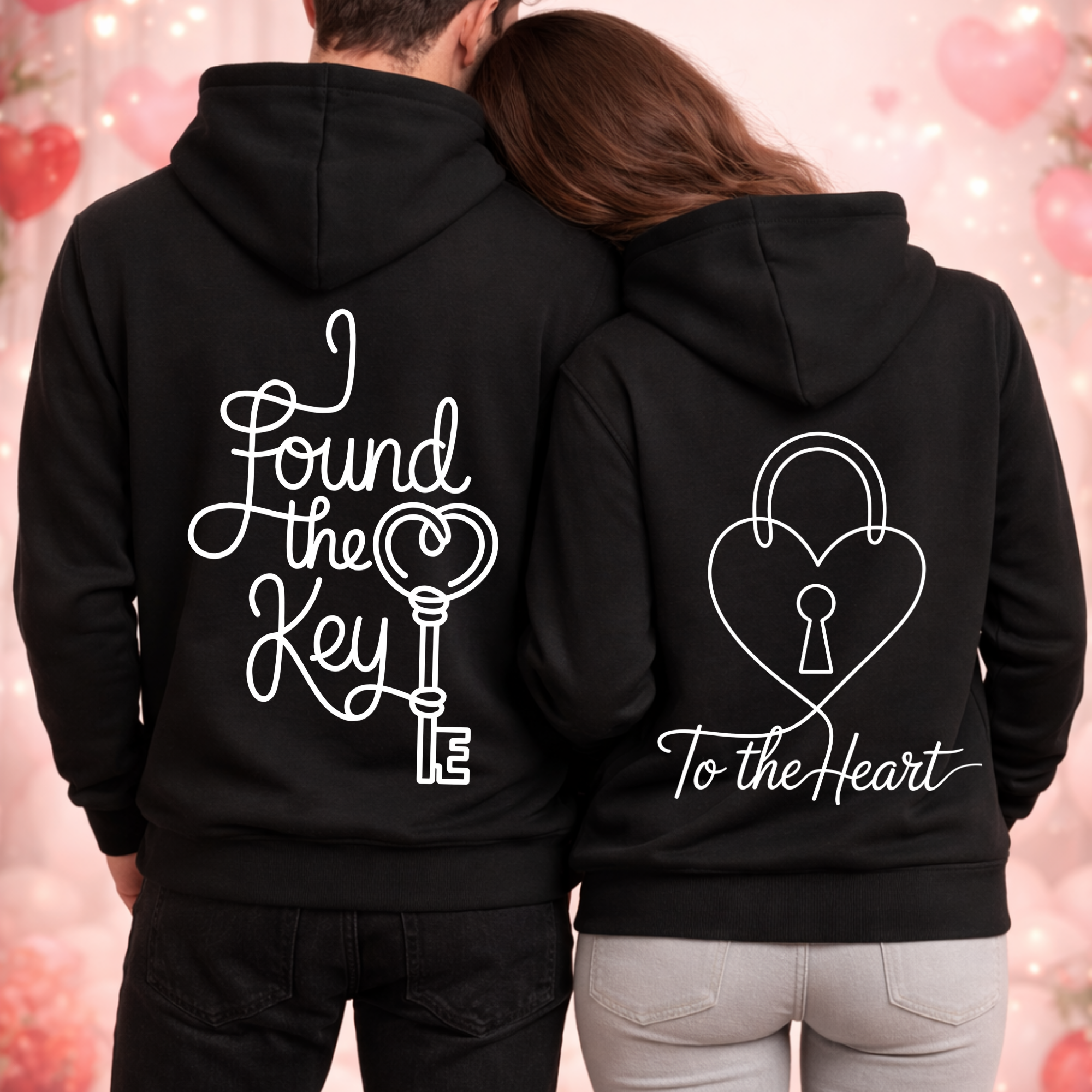 Key to the heart - Premium Hoodie Bundle für Paare