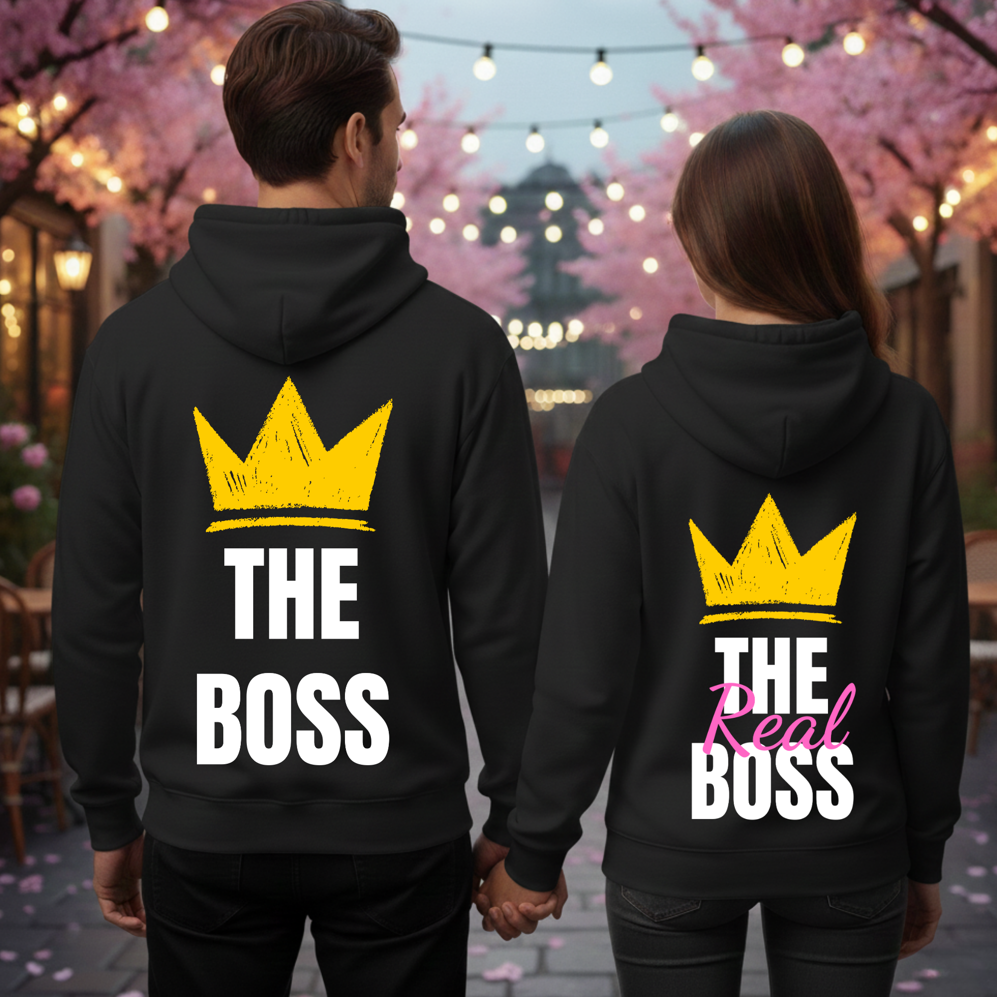 The Real Boss - Premium Hoodie Bundle für Paare