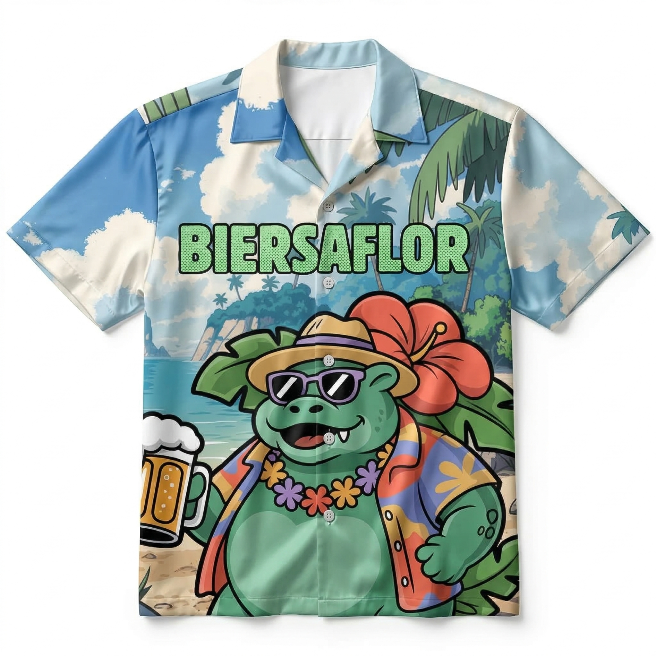 BIERSAFLOR - Hawaiihemd