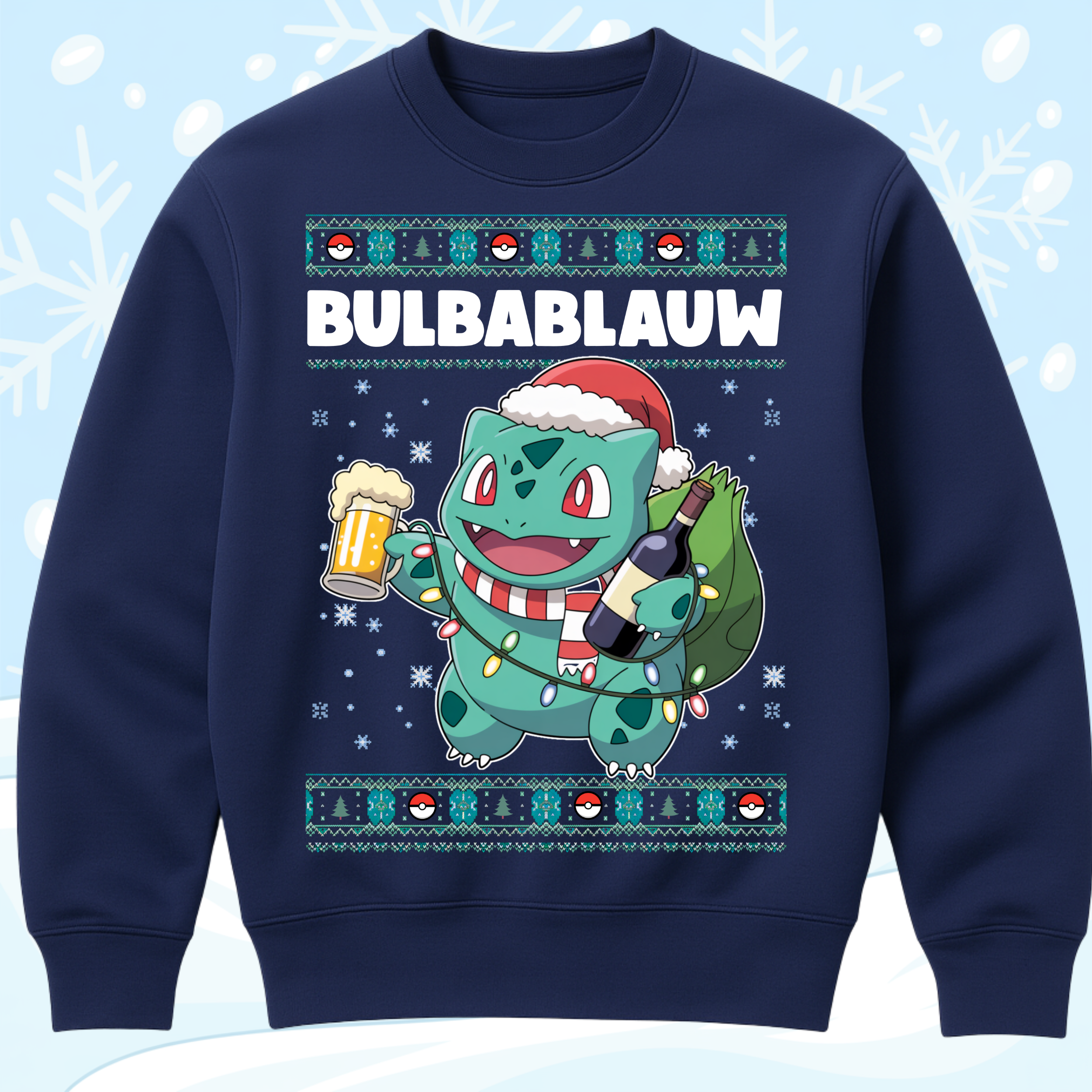 BULBABLAUW - Premium trui