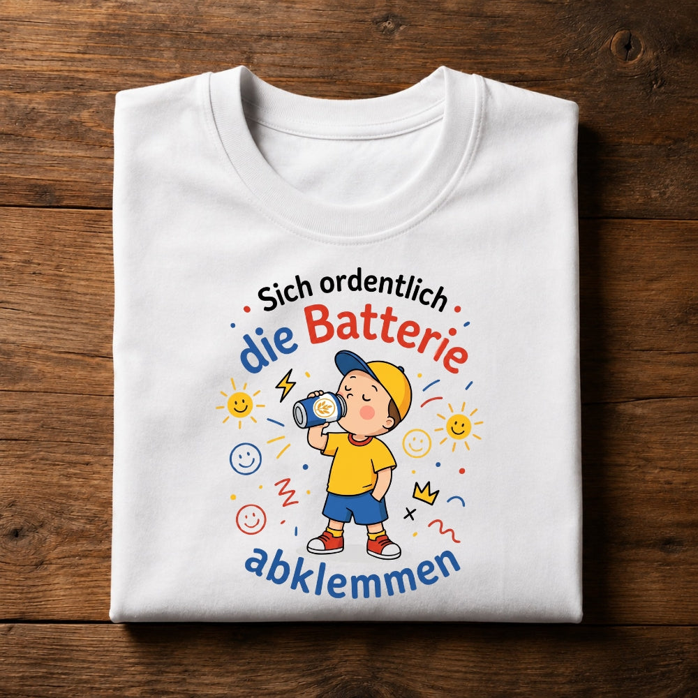 Batterie abklemmen - Premium Shirt
