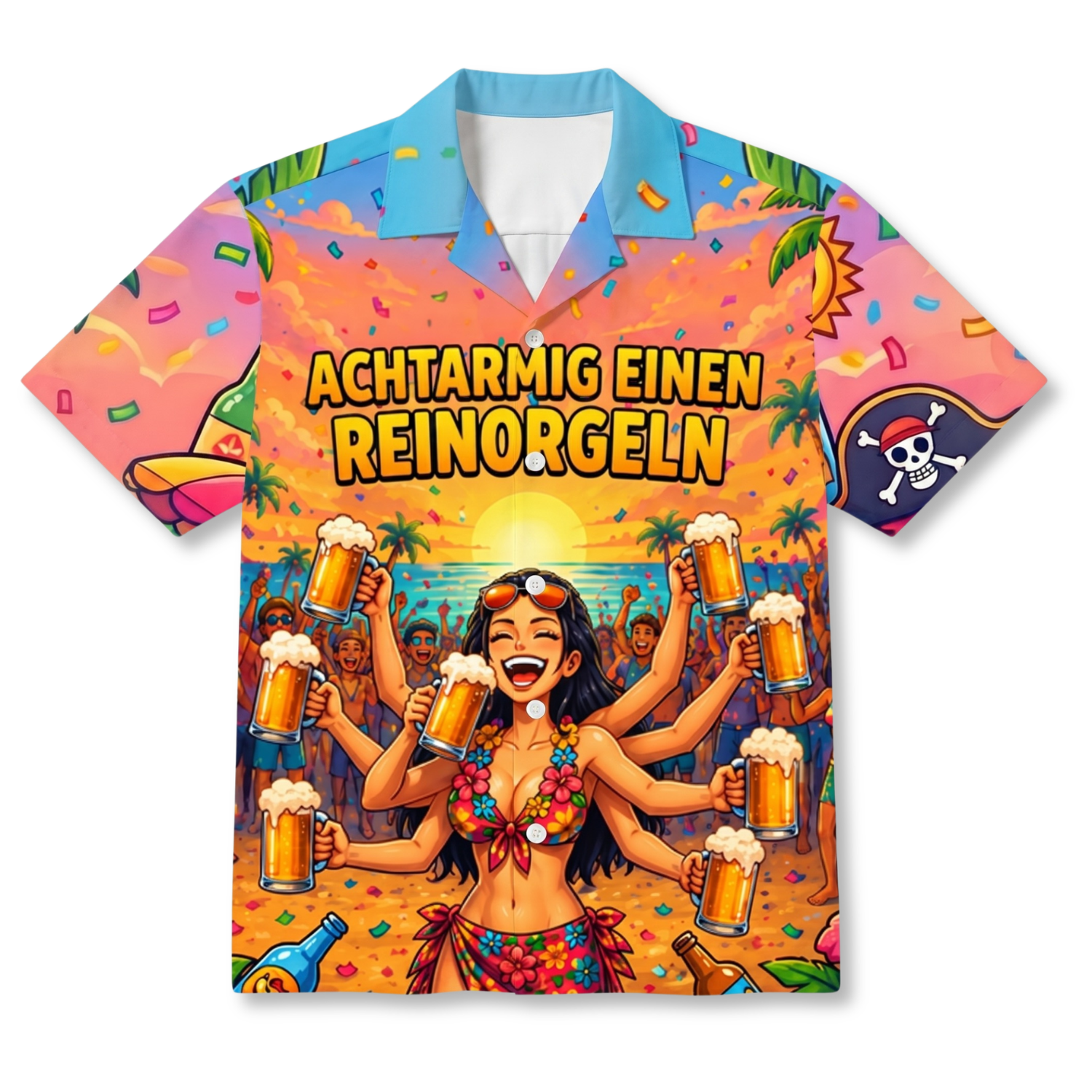 ACHTARMIG EINEN REINORGELN - Hawaiihemd