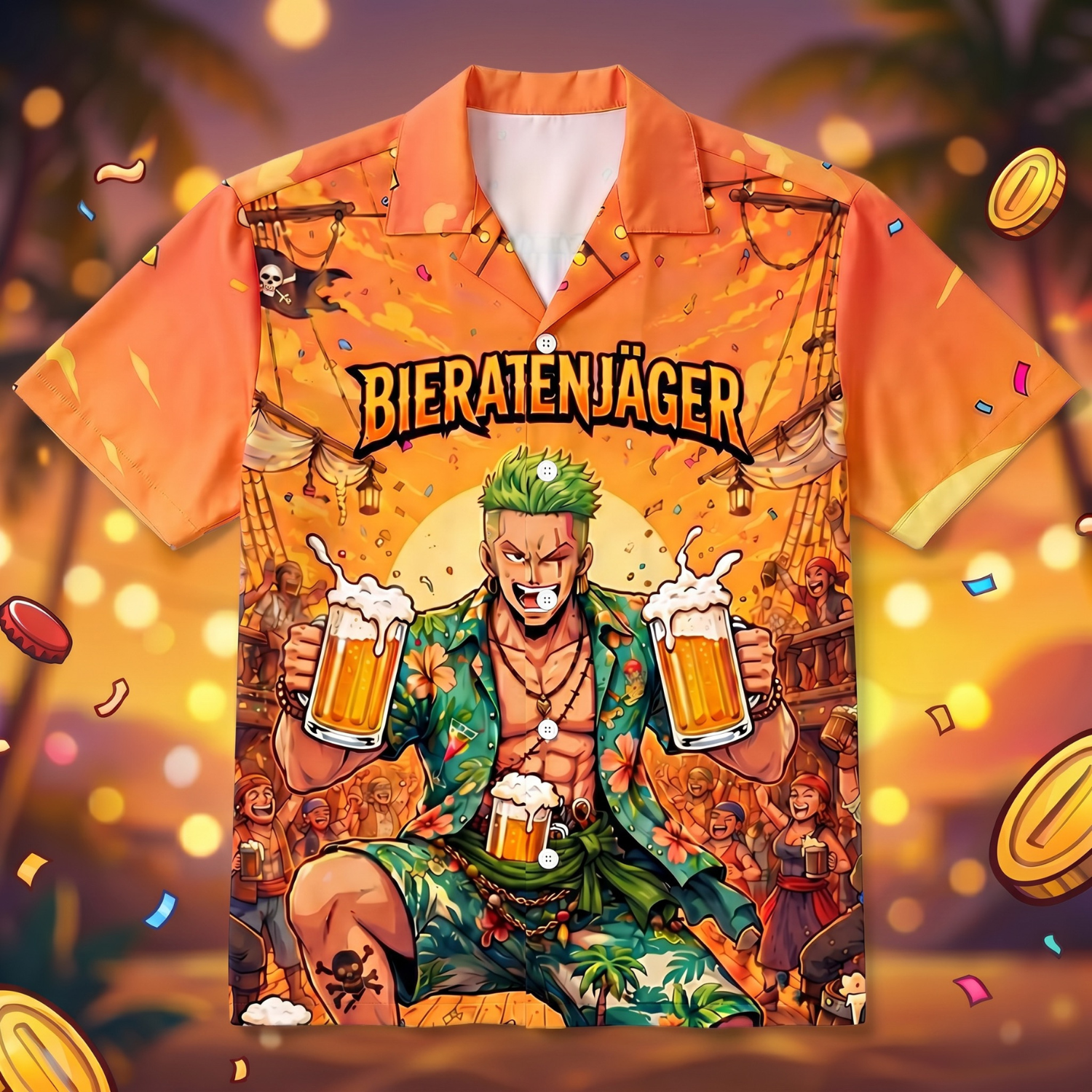 BIERATENJÄGER - Hawaiihemd