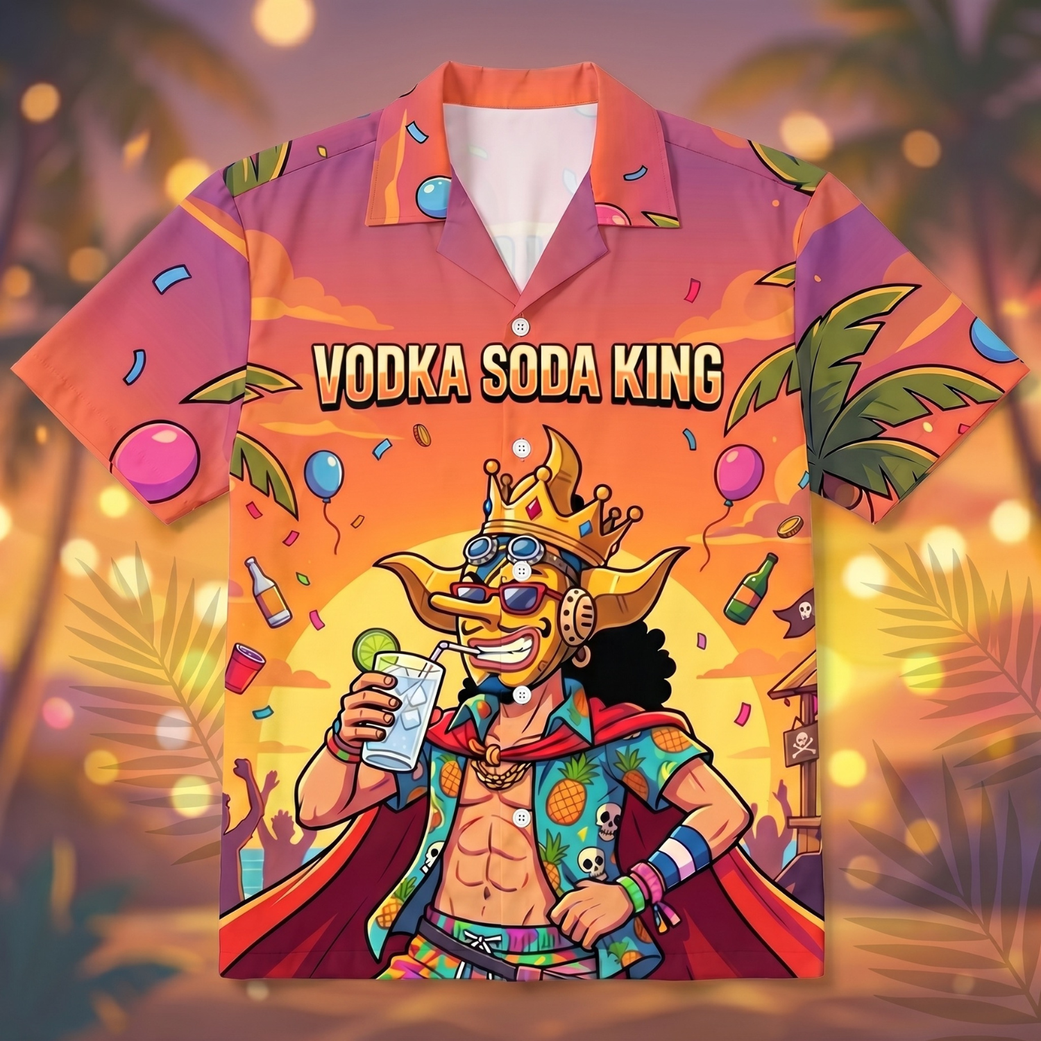 VODKA SODA KING - Hawaiihemd
