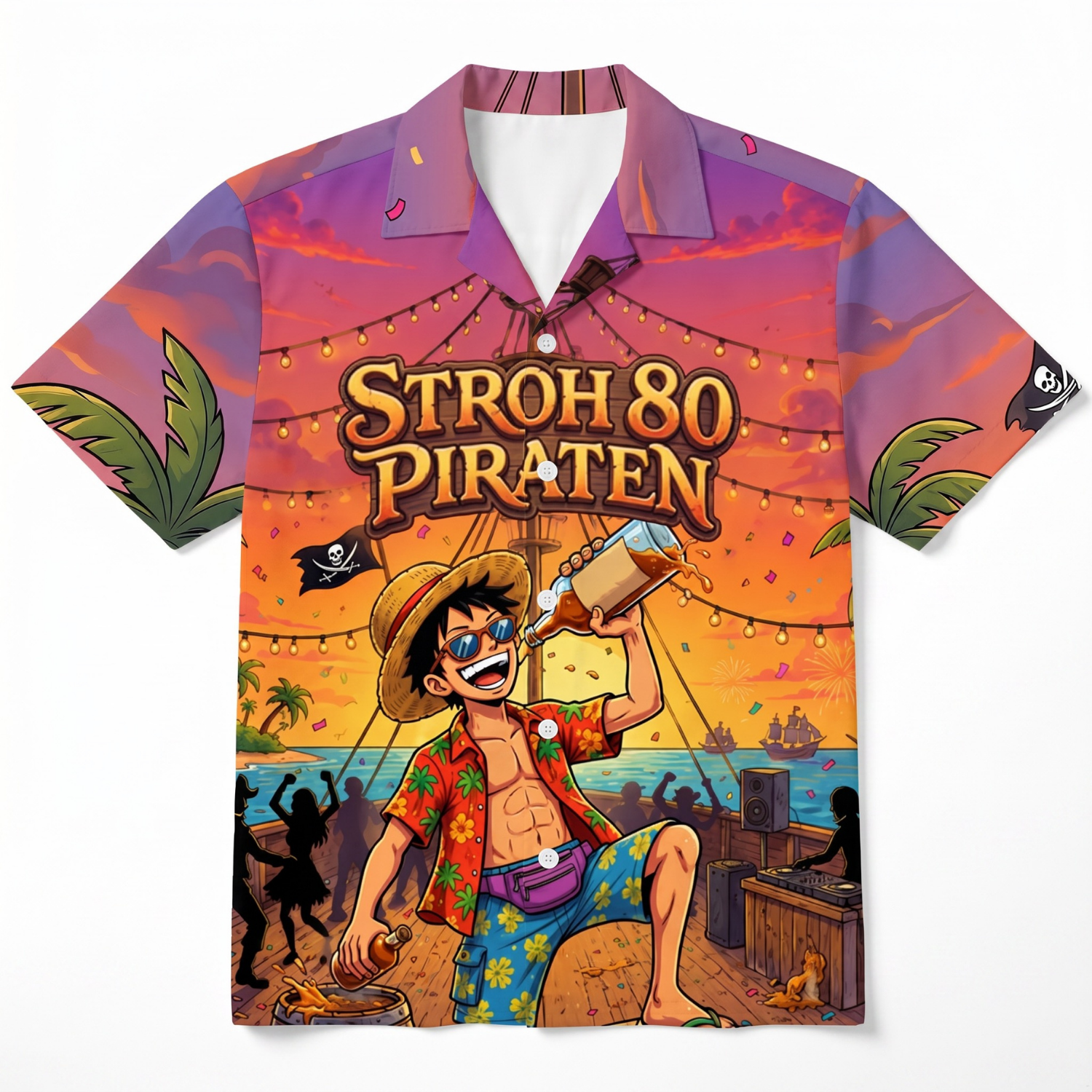 STROH 80 PIRATEN - Hawaiihemd