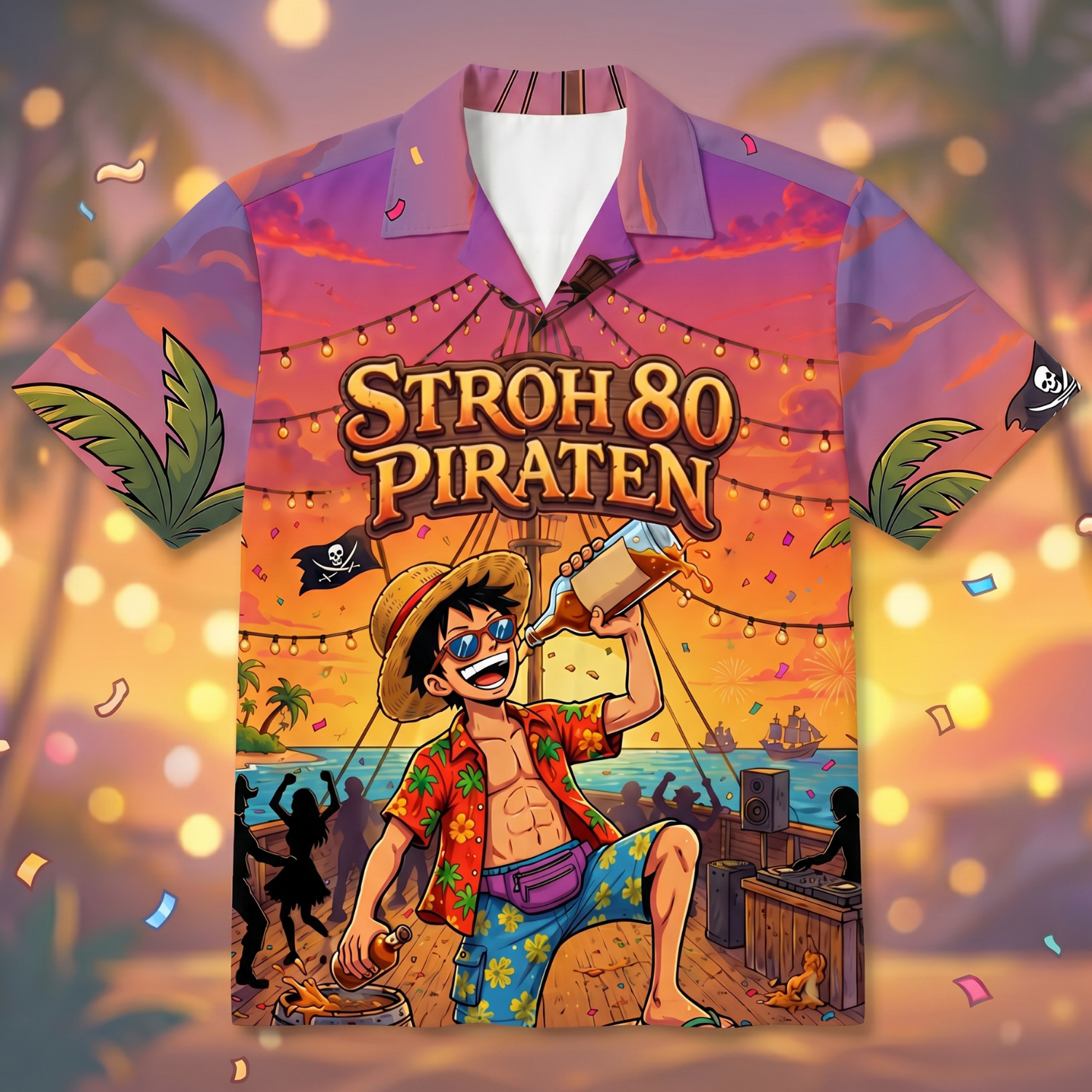 STROH 80 PIRATEN - Hawaiihemd