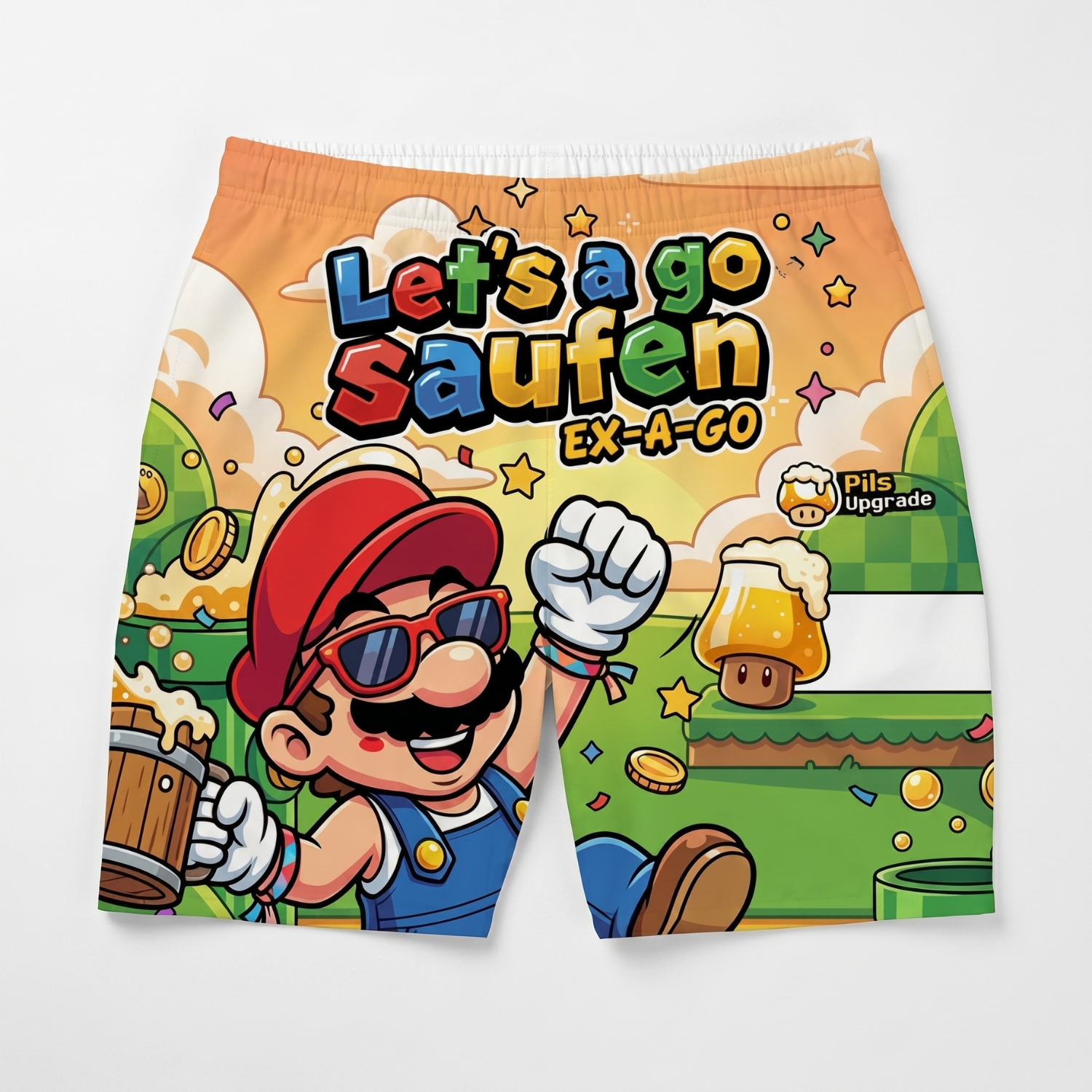 LET'S A GO SAUFEN - Badehose