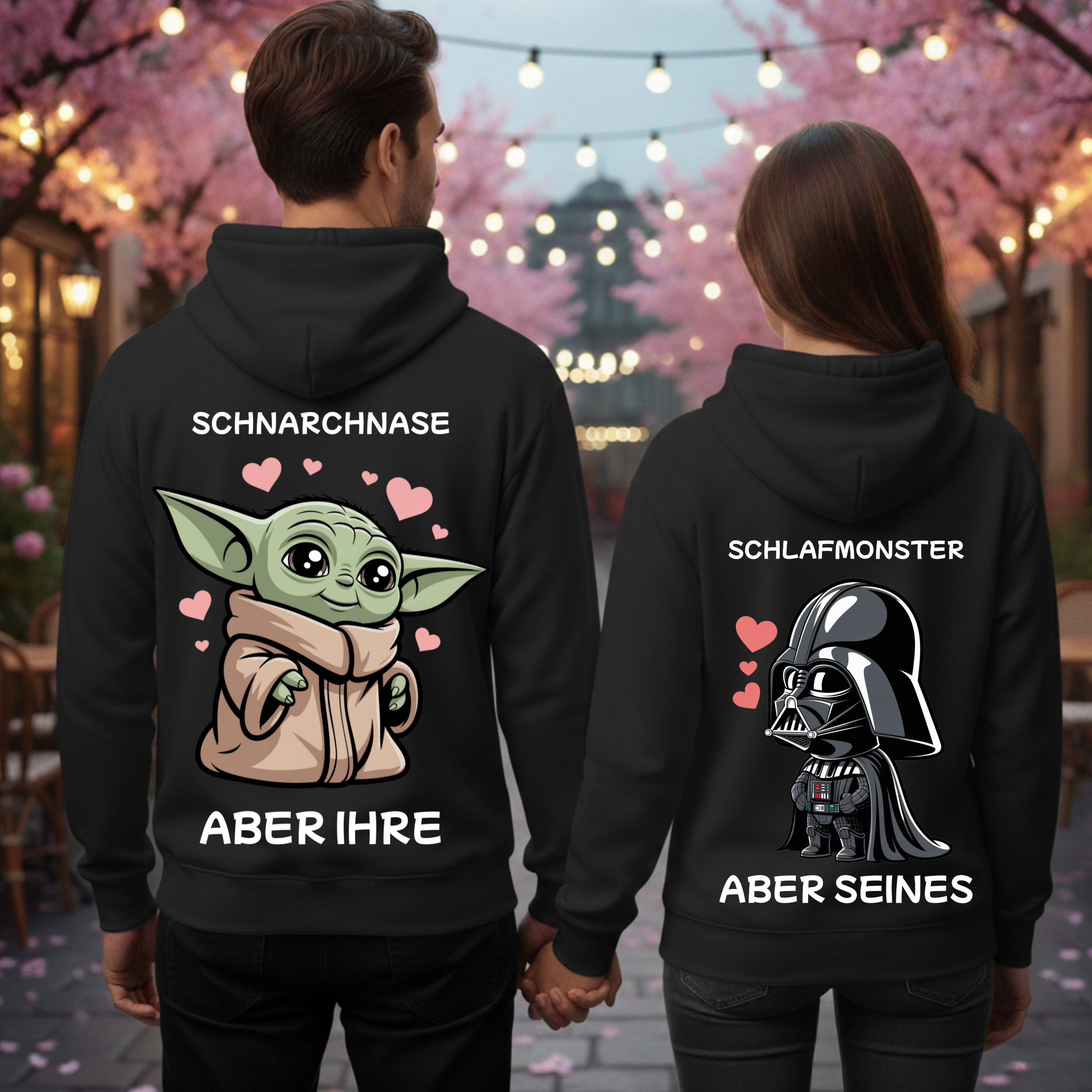 Schnarchnase x Schlafmonster - Premium Hoodie Bundle für Paare