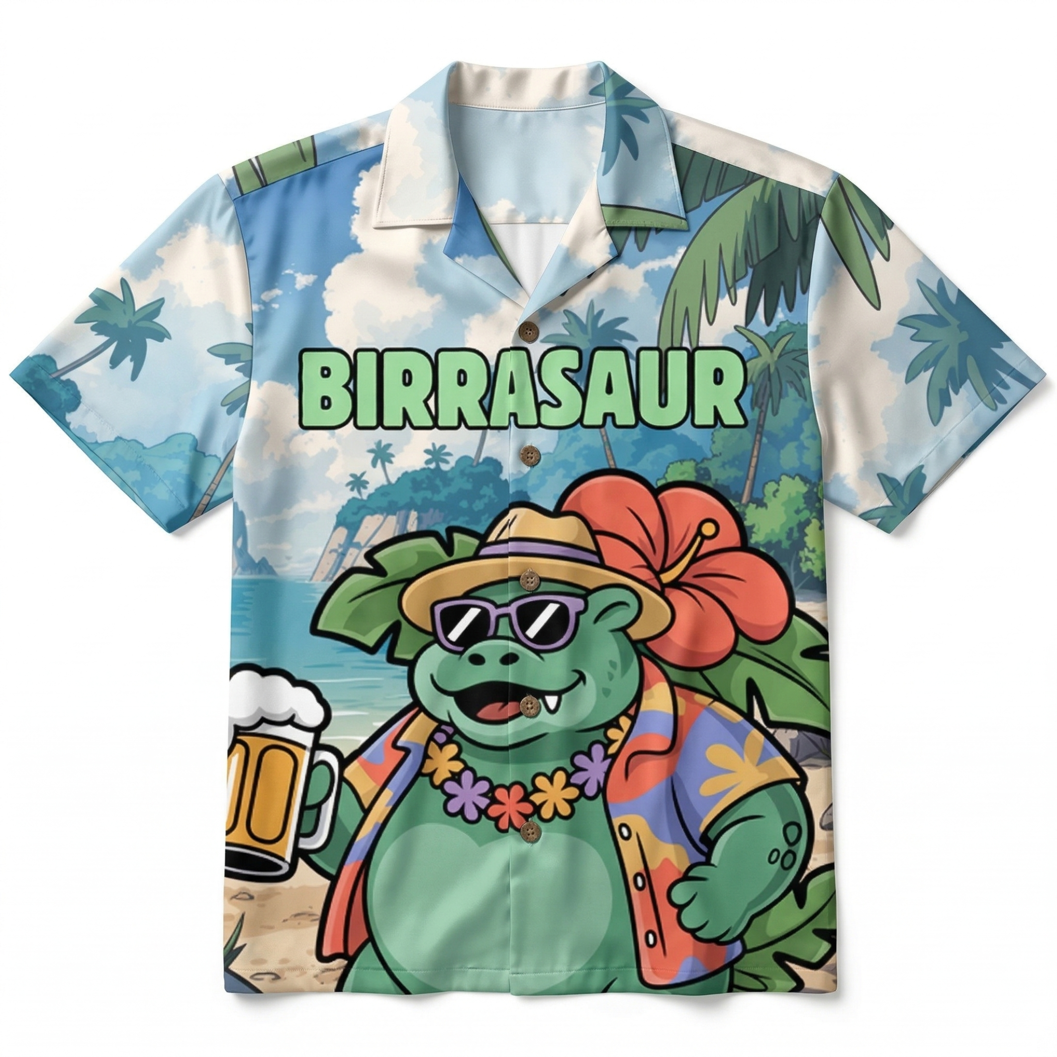 BIRRASAUR - Hawaiian Shirt