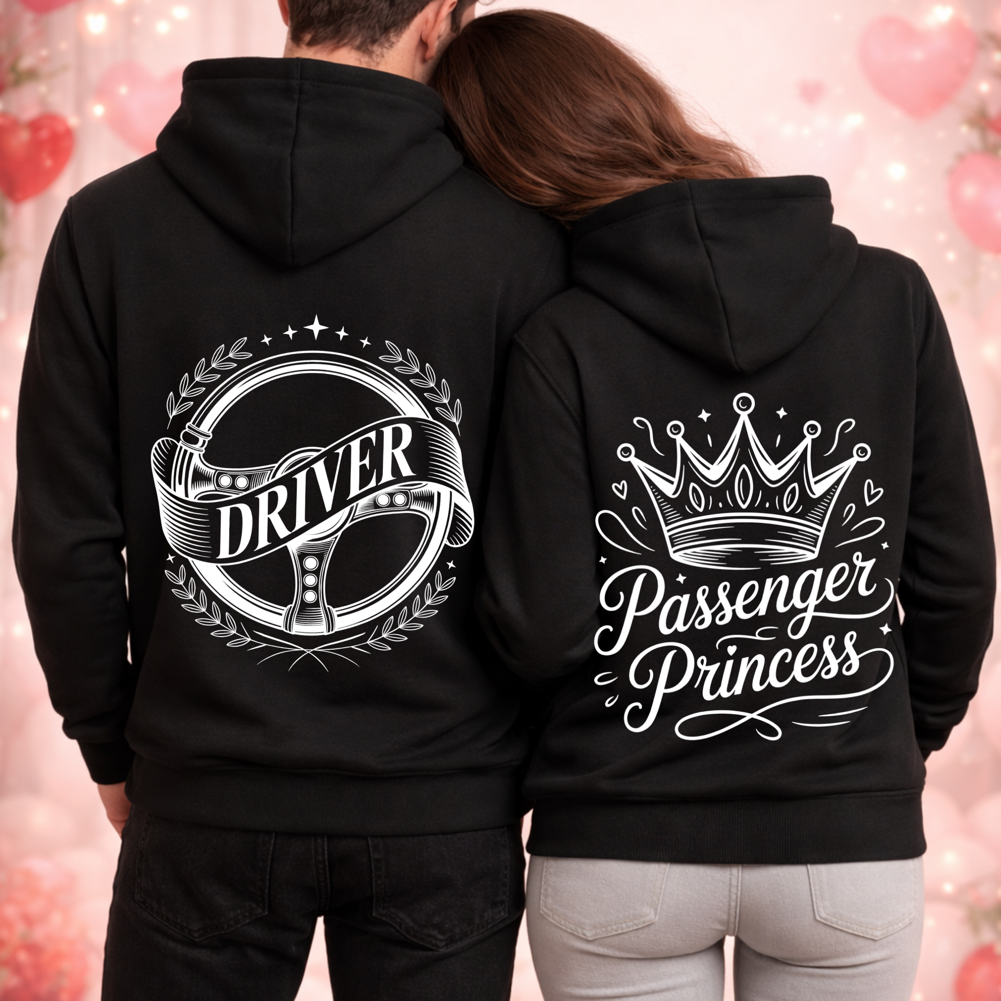 Driver x Passenger Princess - Premium Hoodie Bundle für Paare