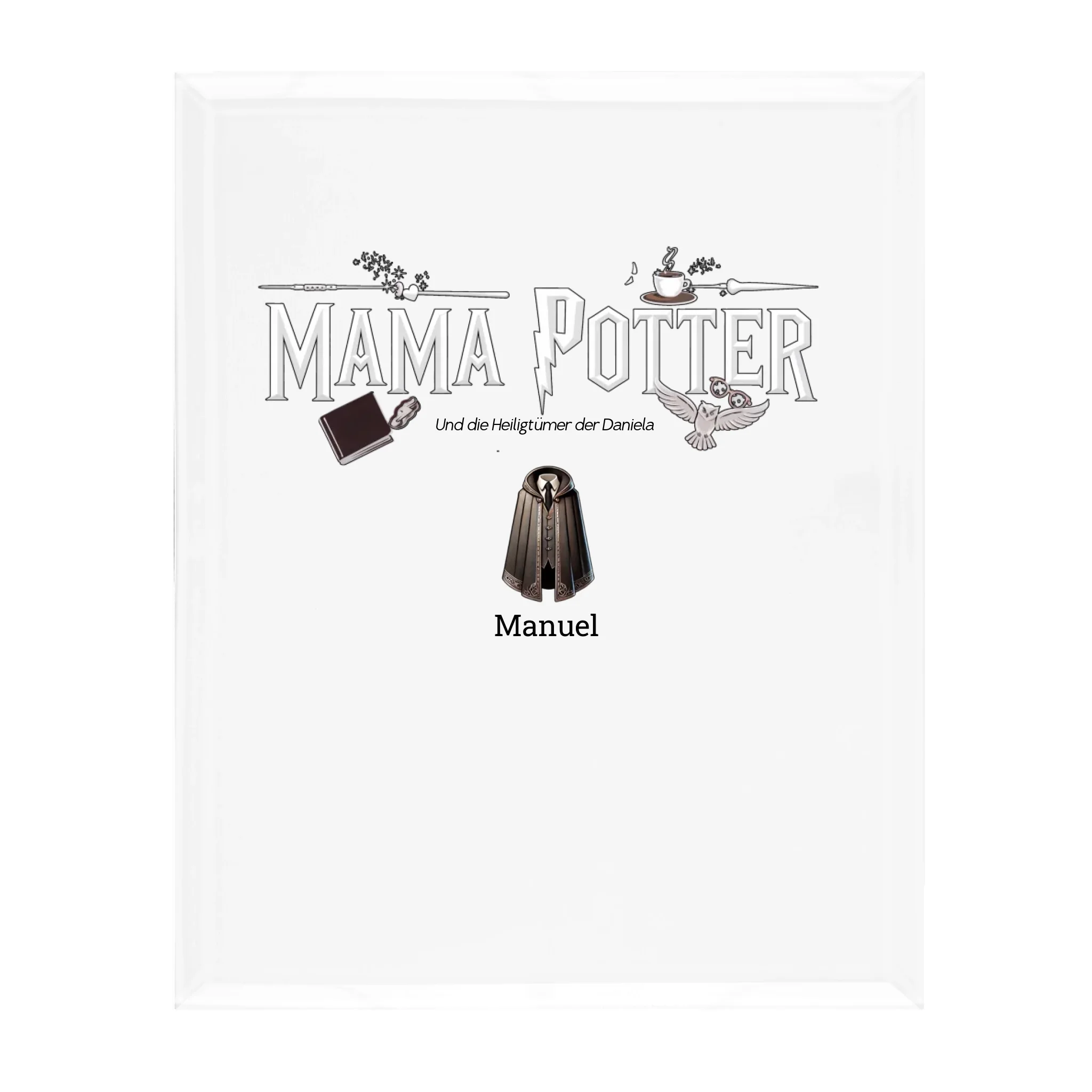Mama Potter Glass displays - personalized