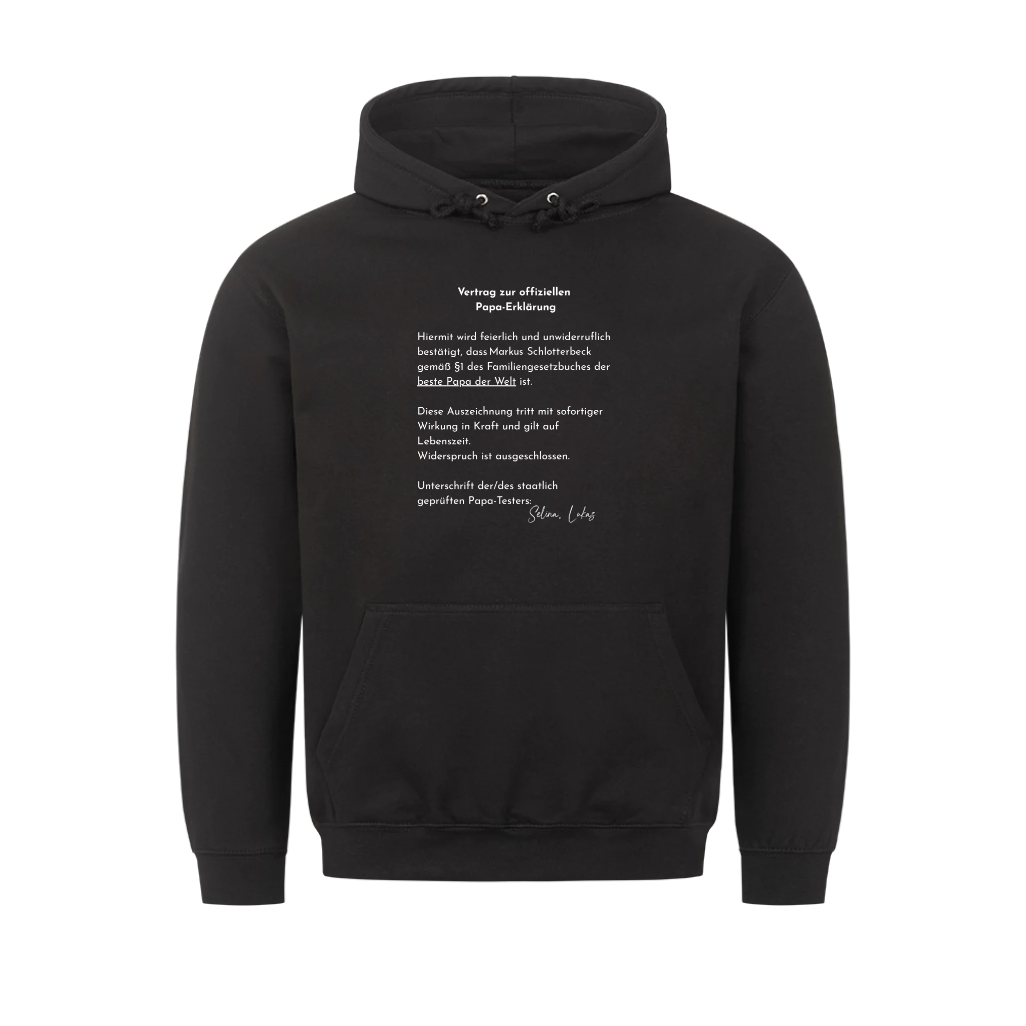 Papa Vertrag - personalisierbar