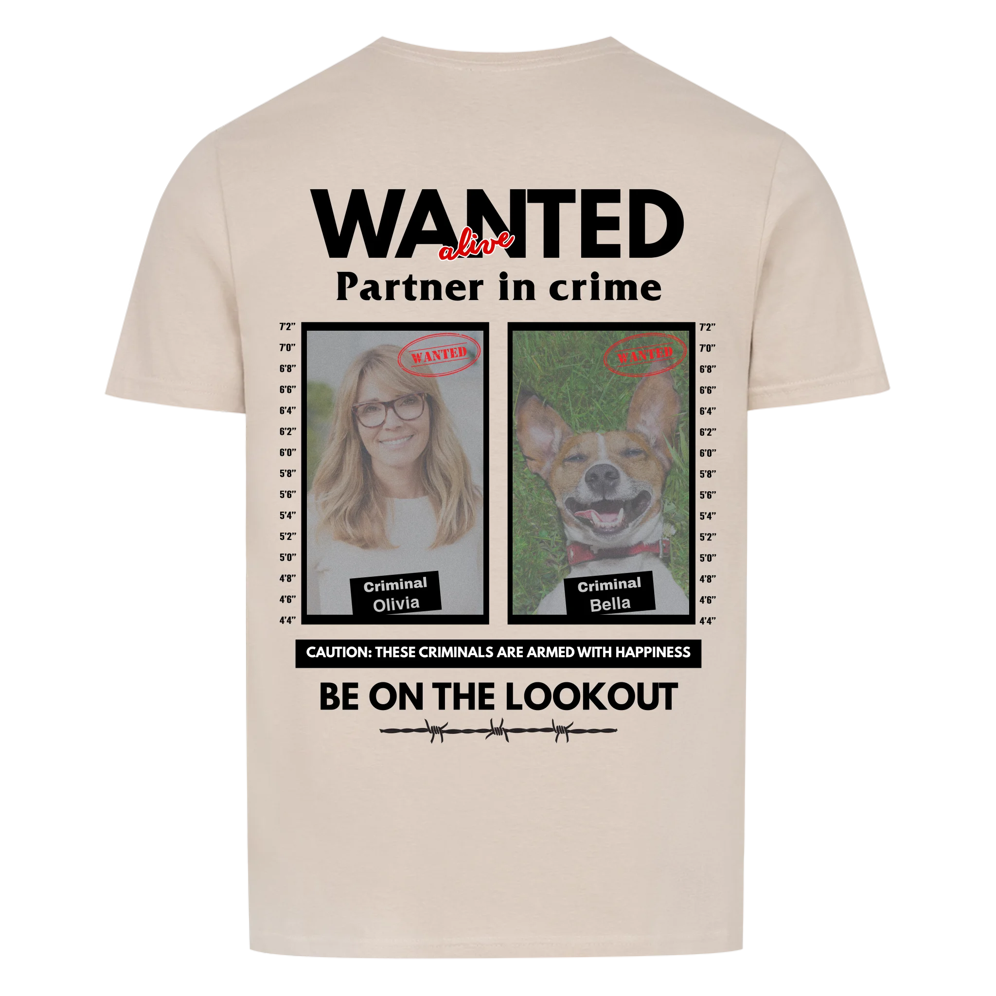 Wanted - Hoodie personalisierbar