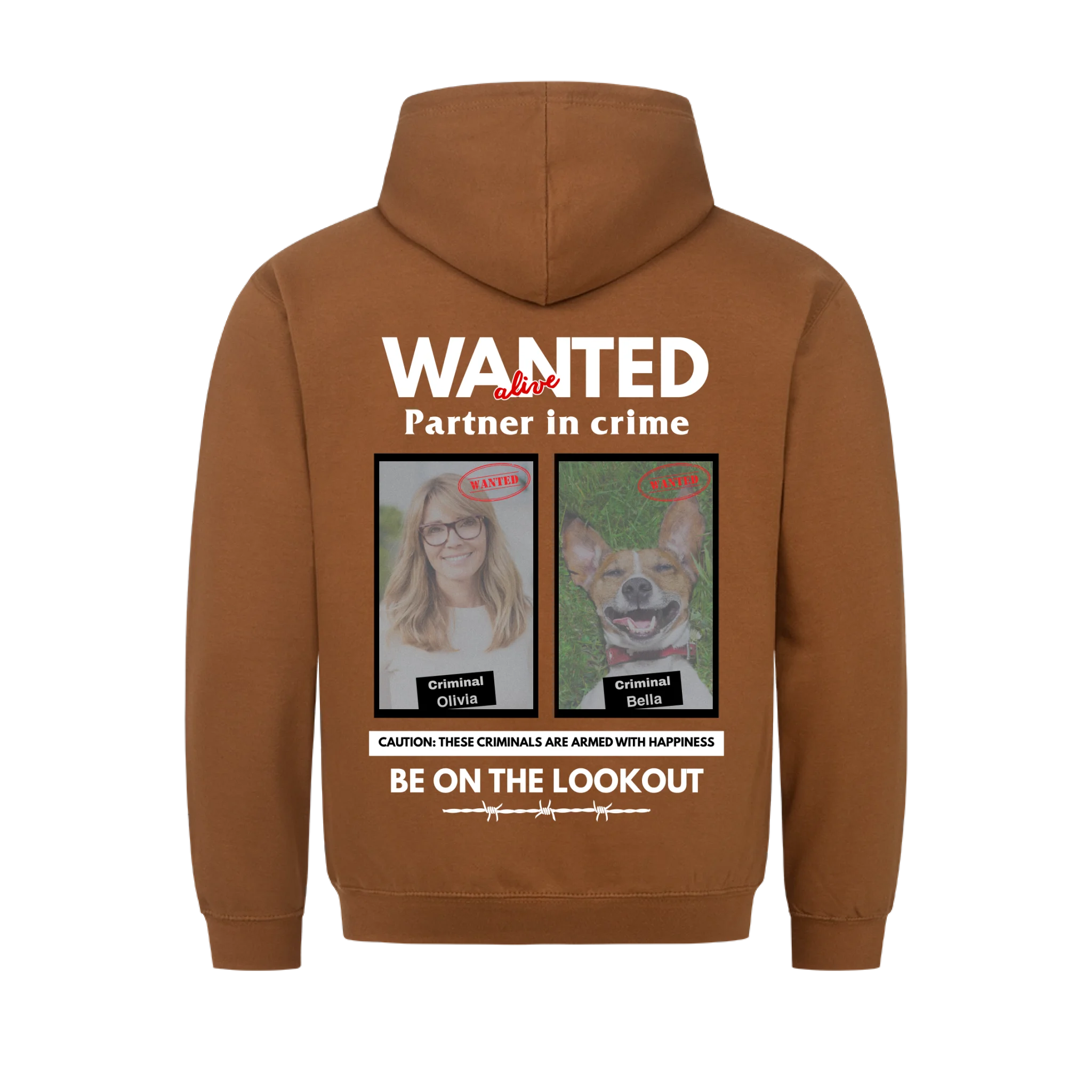 Wanted - Hoodie personalisierbar