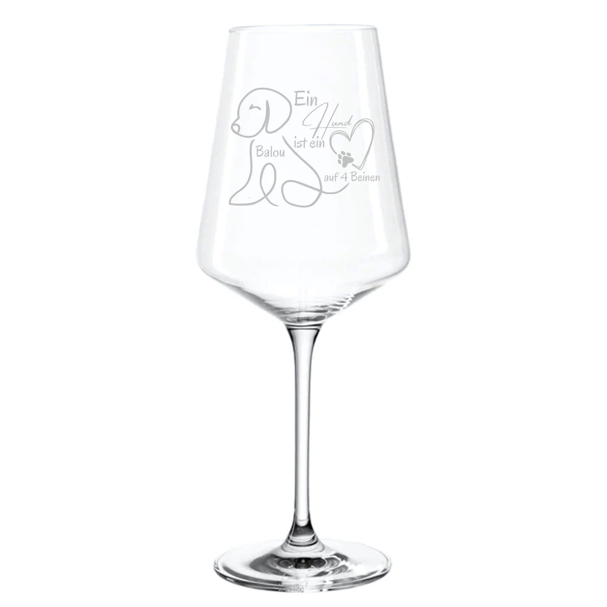 Ein Geschenk - Weinglas personalisierbar