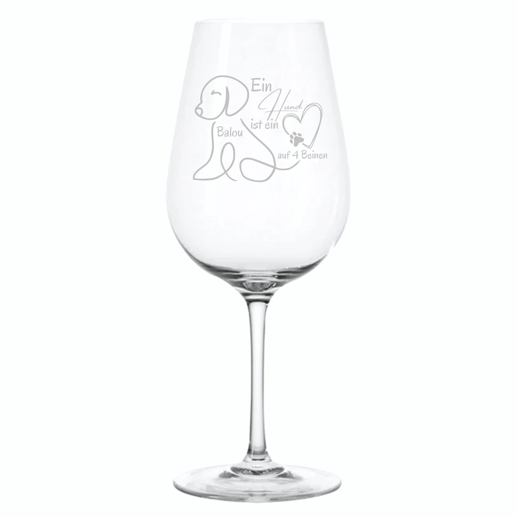 Ein Geschenk - Weinglas personalisierbar