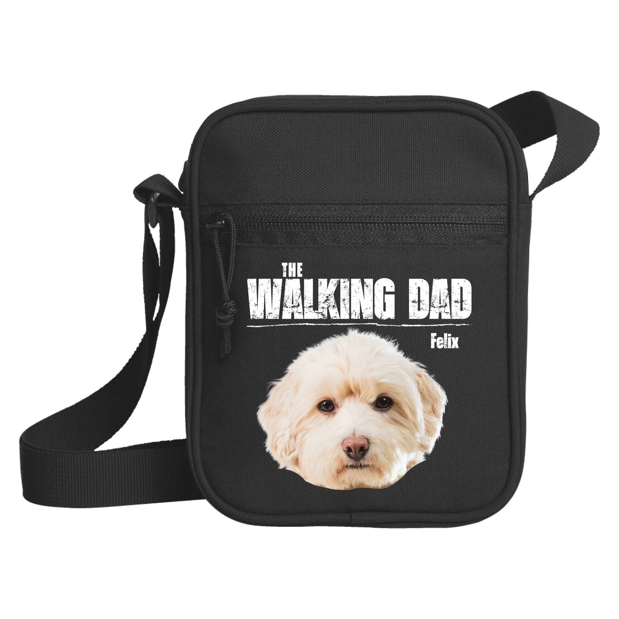 The Walking Dad - Gassi Tasche personalisierbar