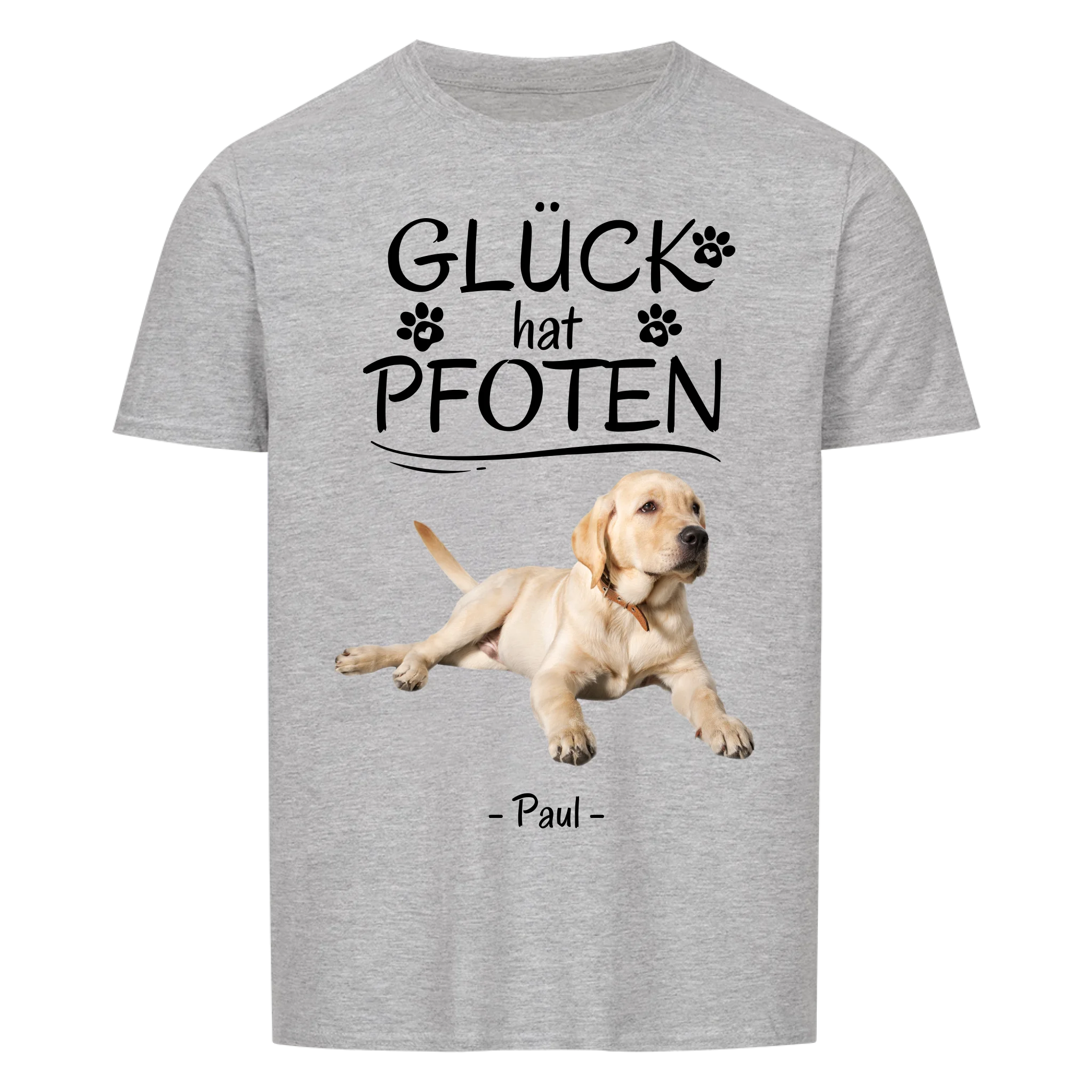 Glück hat Pfoten - Shirt personalisierbar