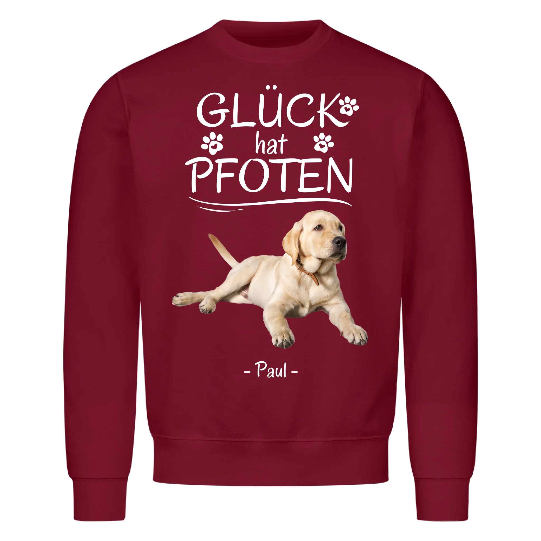 Glück hat Pfoten - Shirt personalisierbar