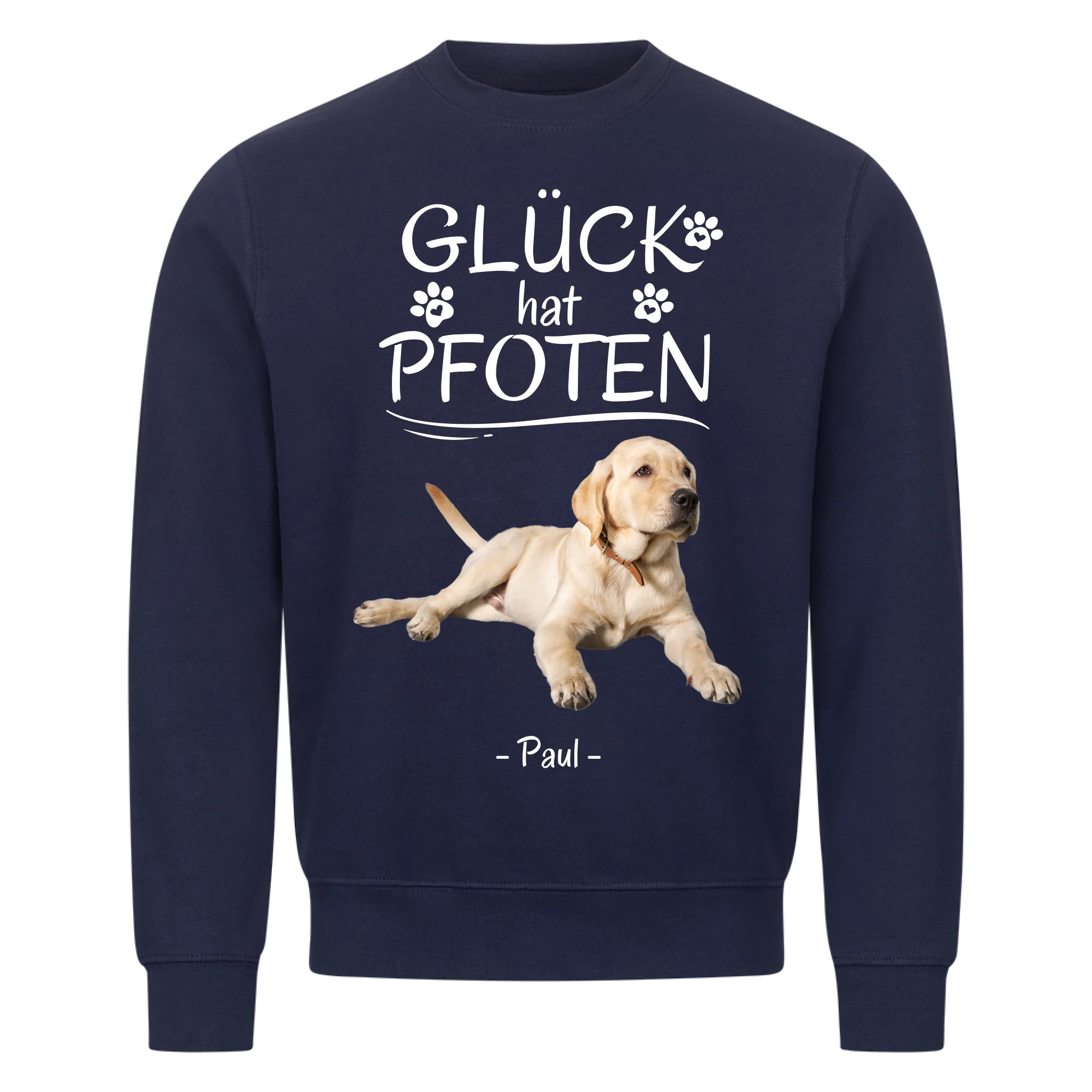 Glück hat Pfoten - Shirt personalisierbar