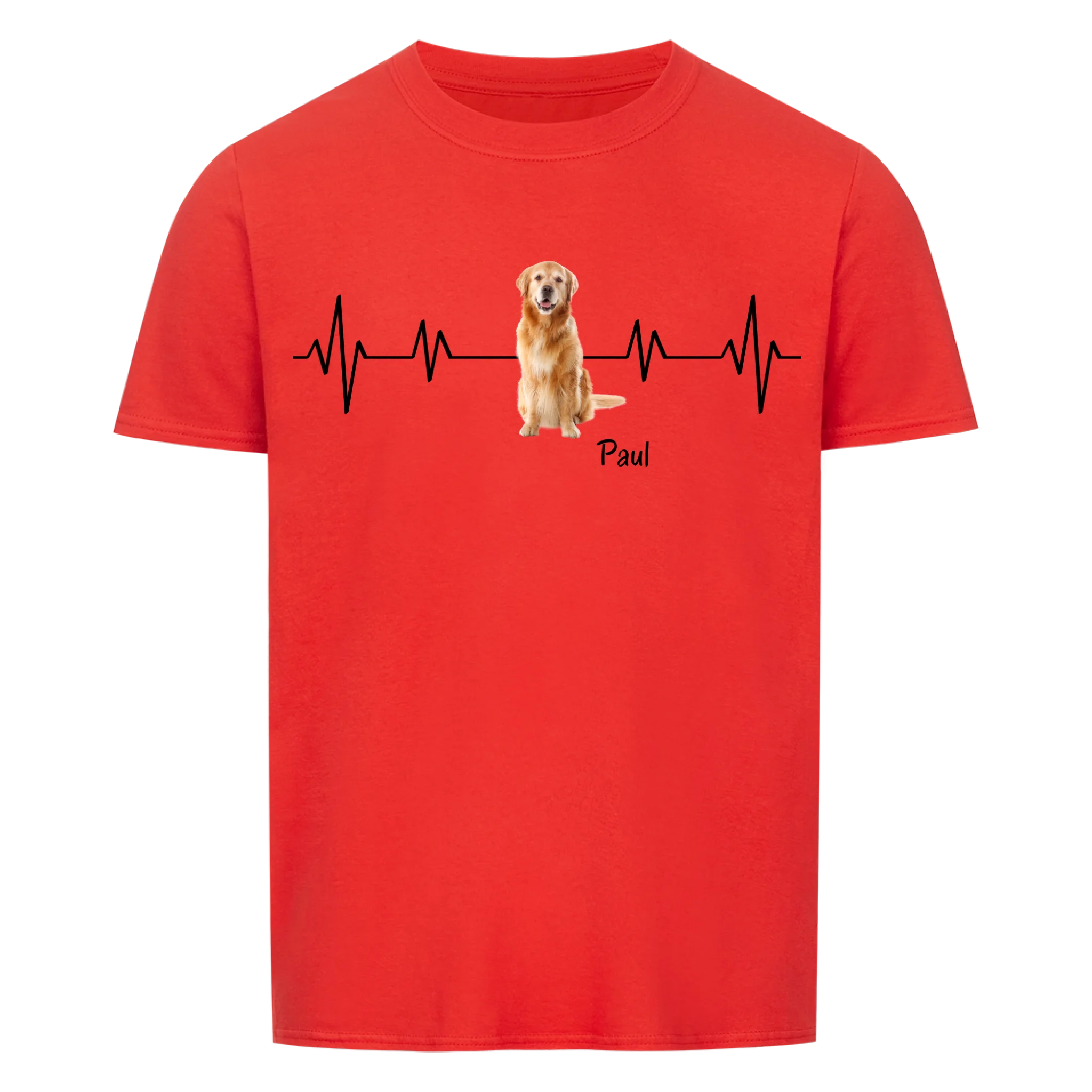 Herzschlag - Shirt personalisierbar