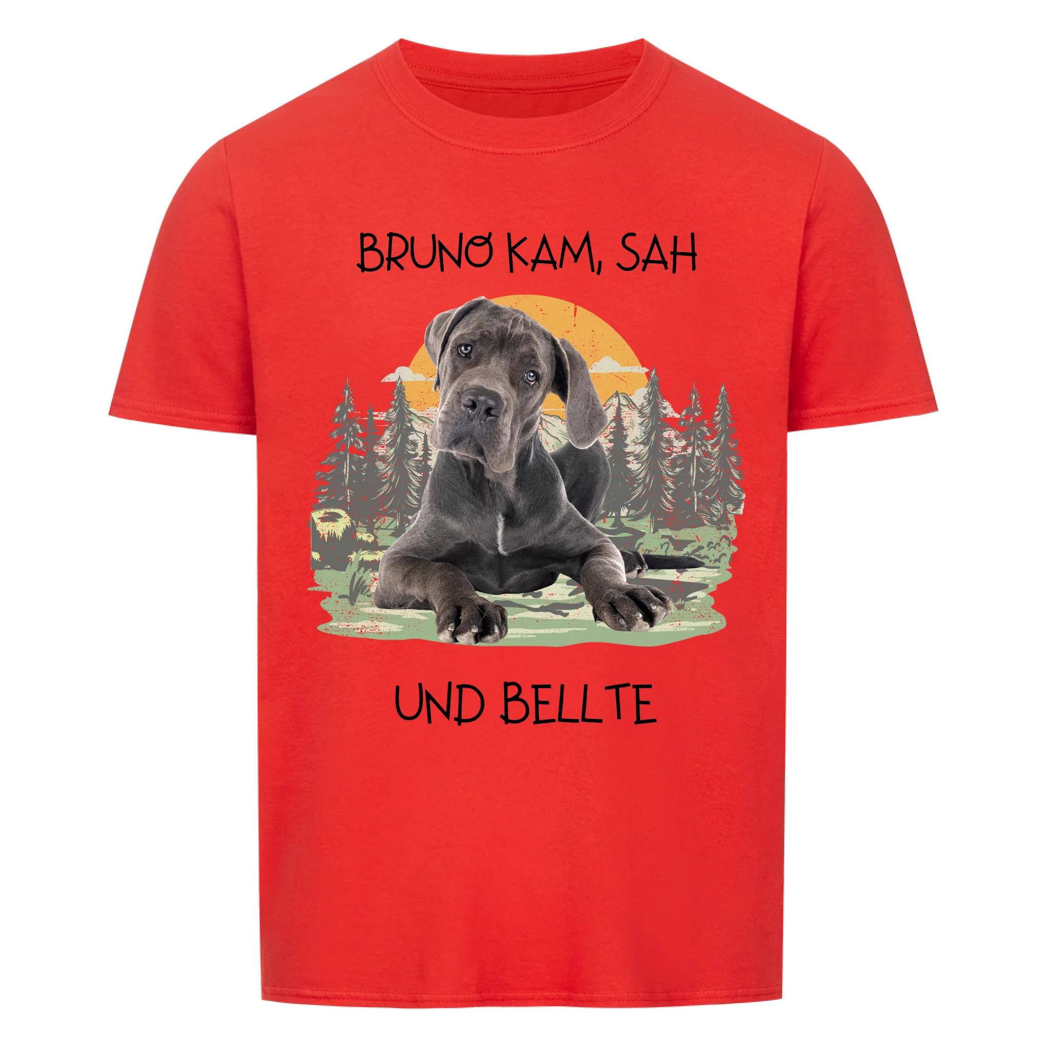 Und bellte - Shirt personalisierbar