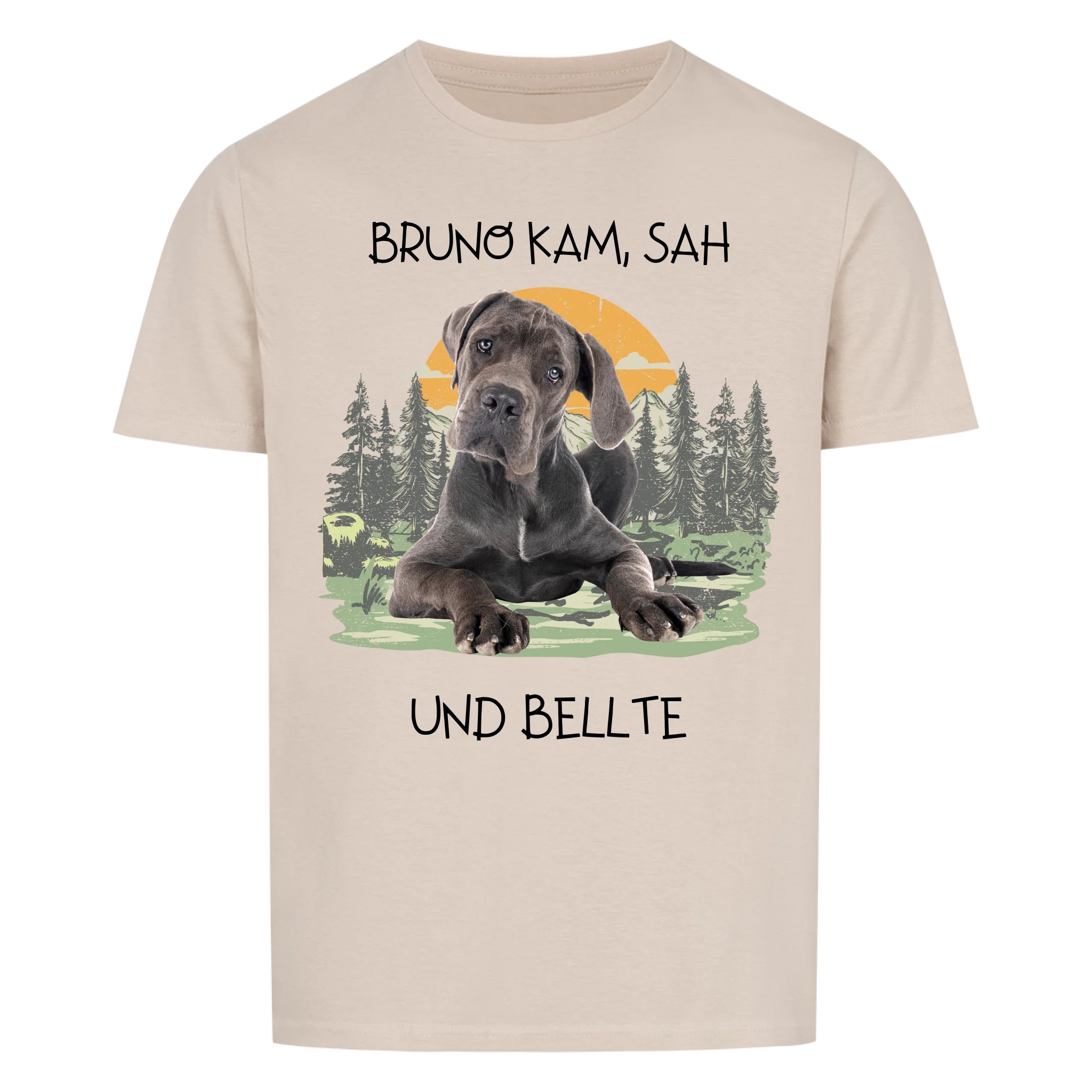 Und bellte - Shirt personalisierbar