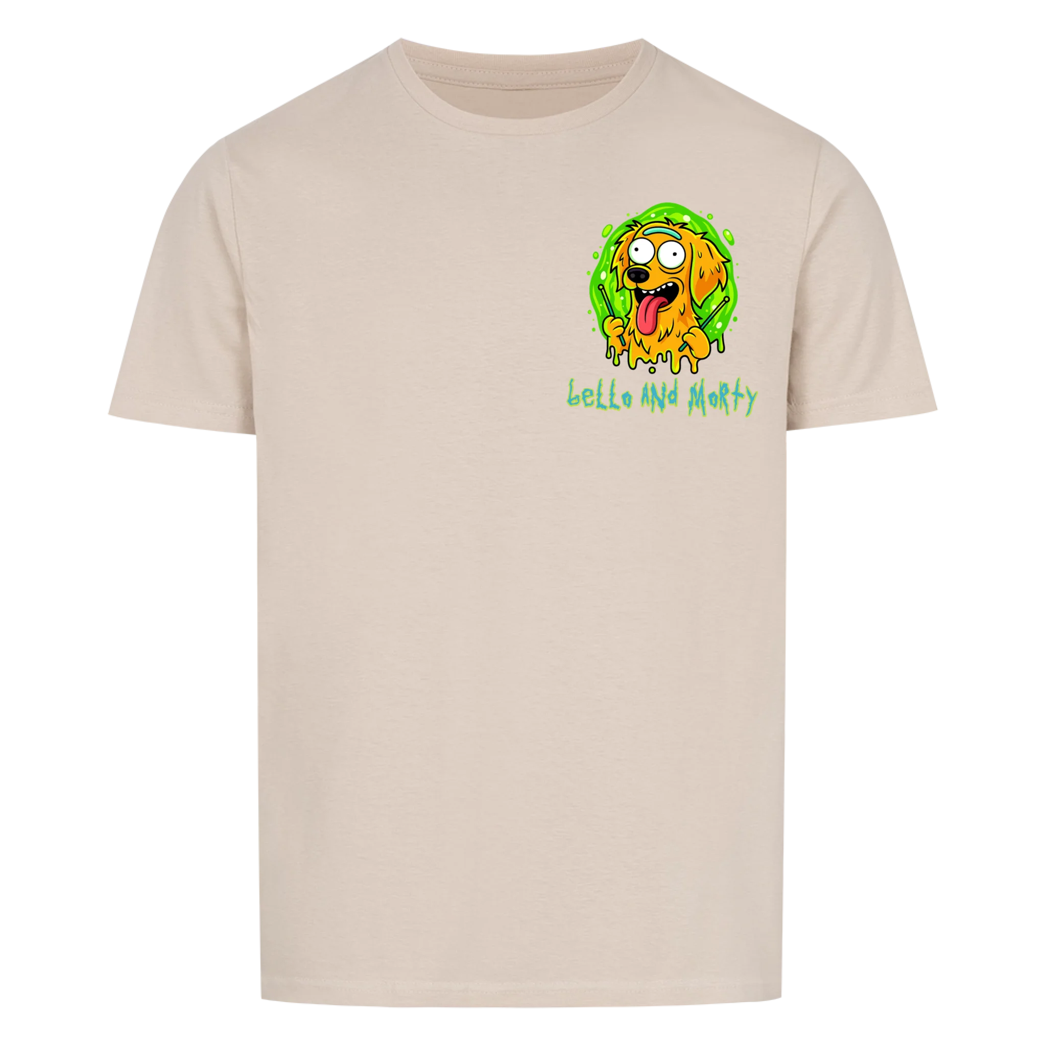 Hund im "Rick & Morty" Stil - Shirt personalisierbar