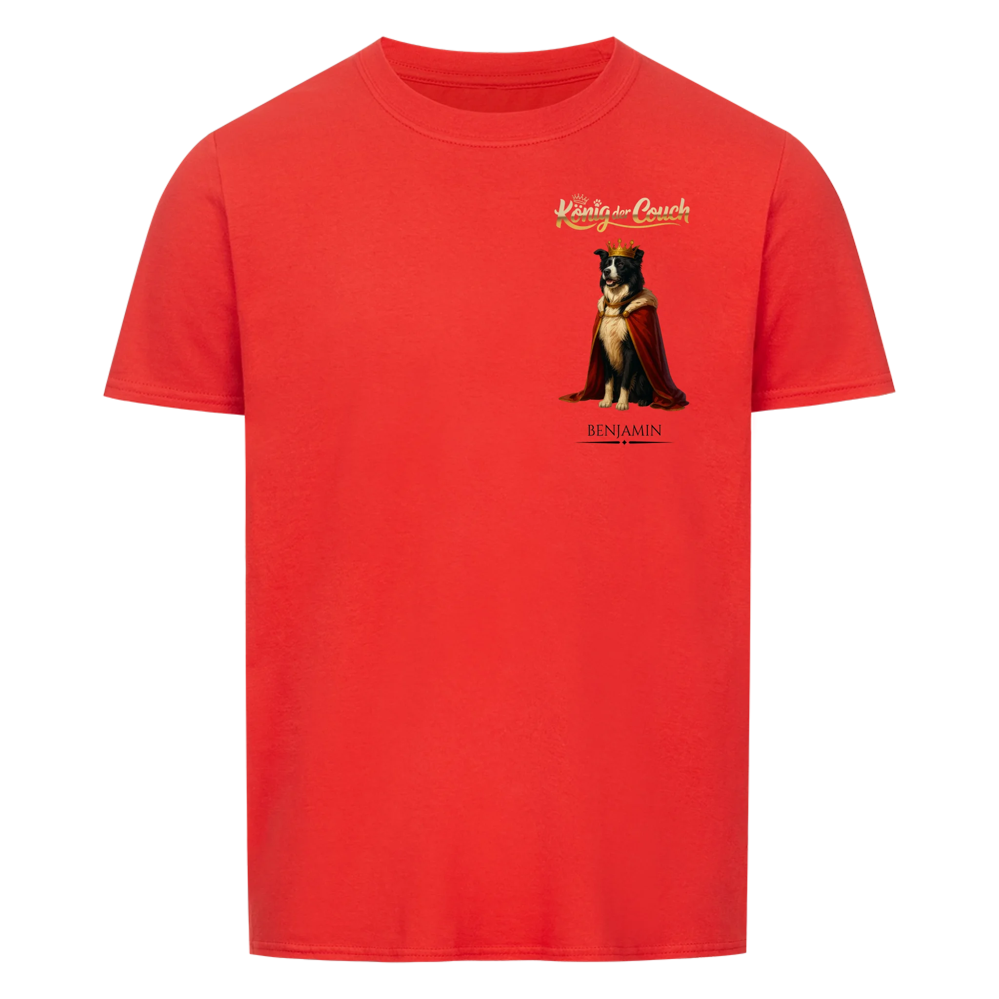 König der Couch (Brustprint) - Shirt personalisierbar