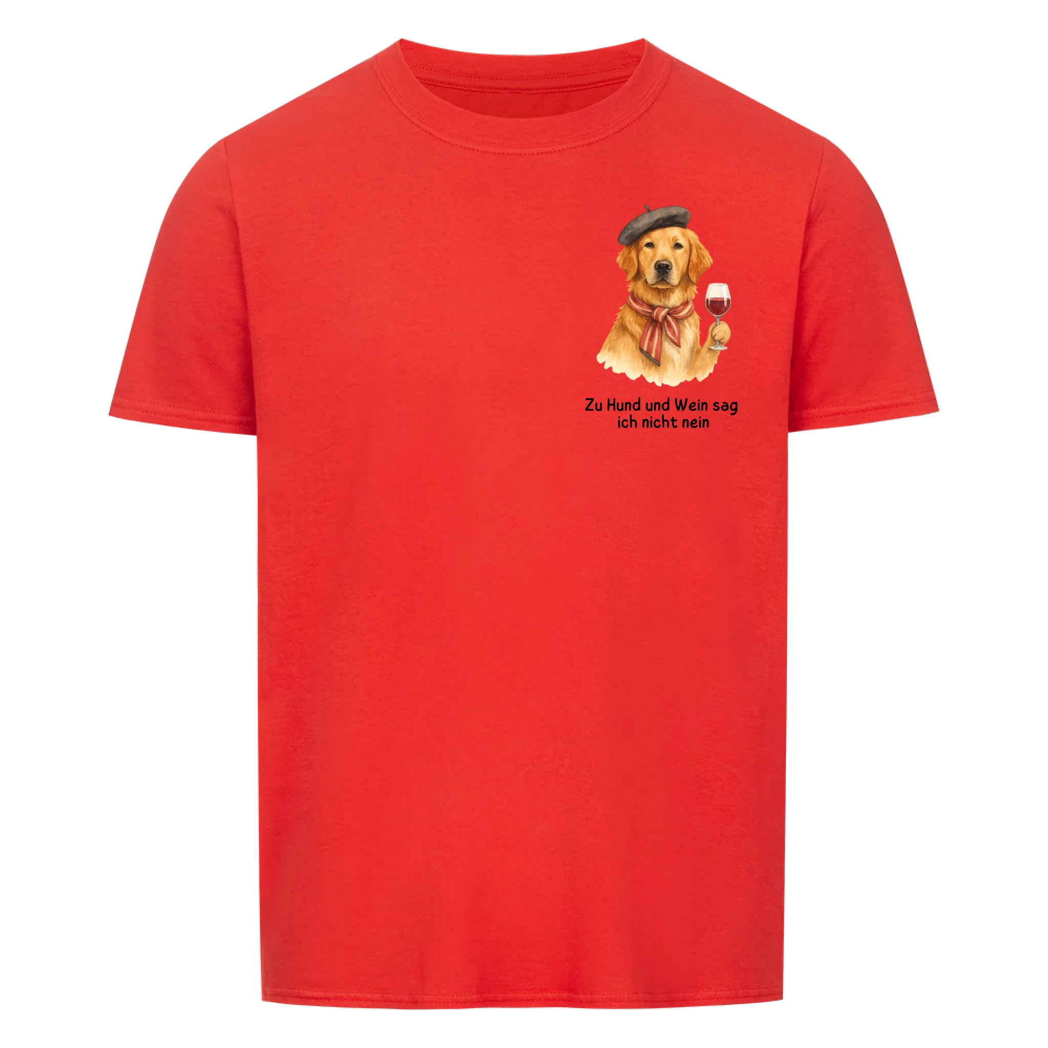 Hund und Wein - Shirt personalisierbar