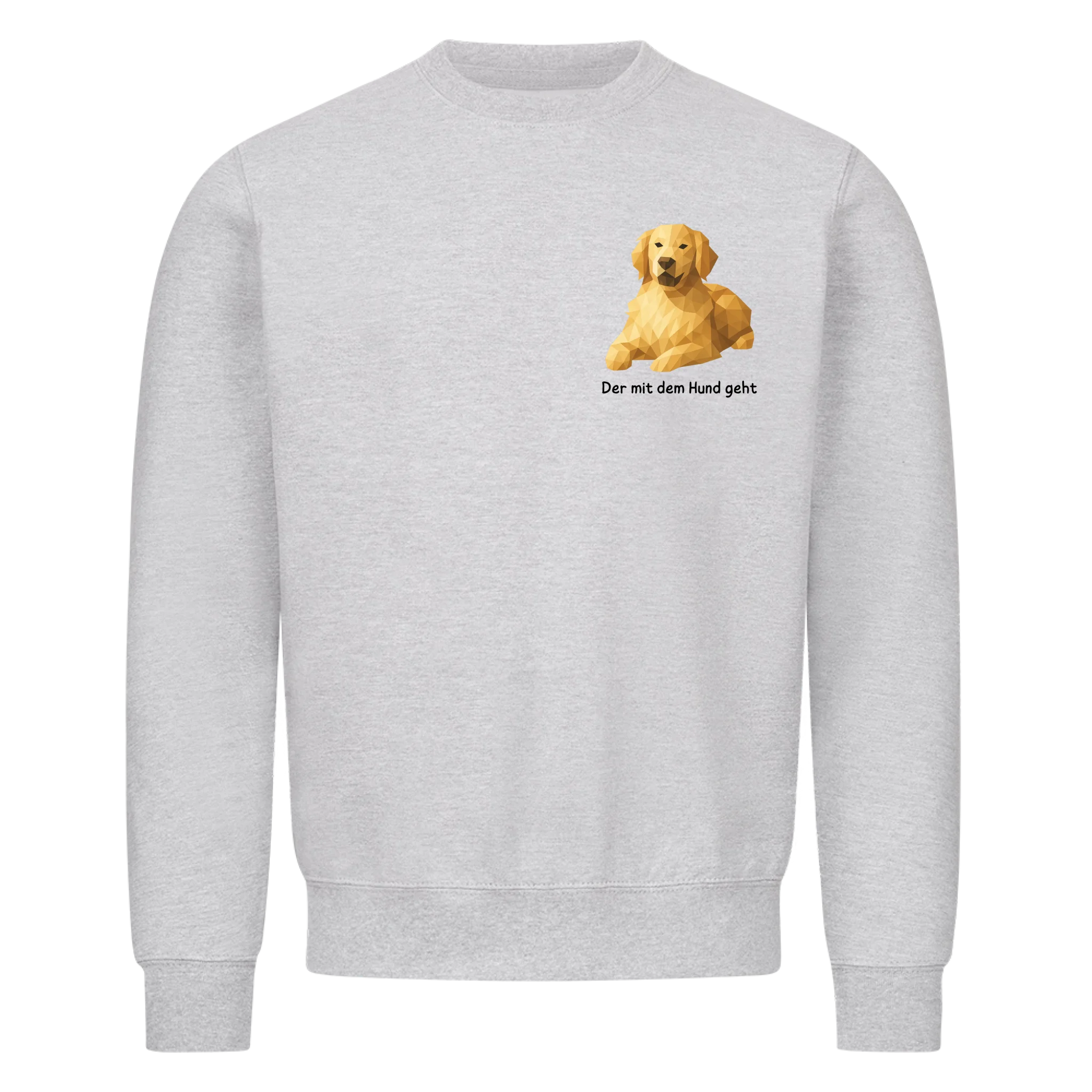 Der/Die mit dem Hund geht 2 - Shirt personalisierbar