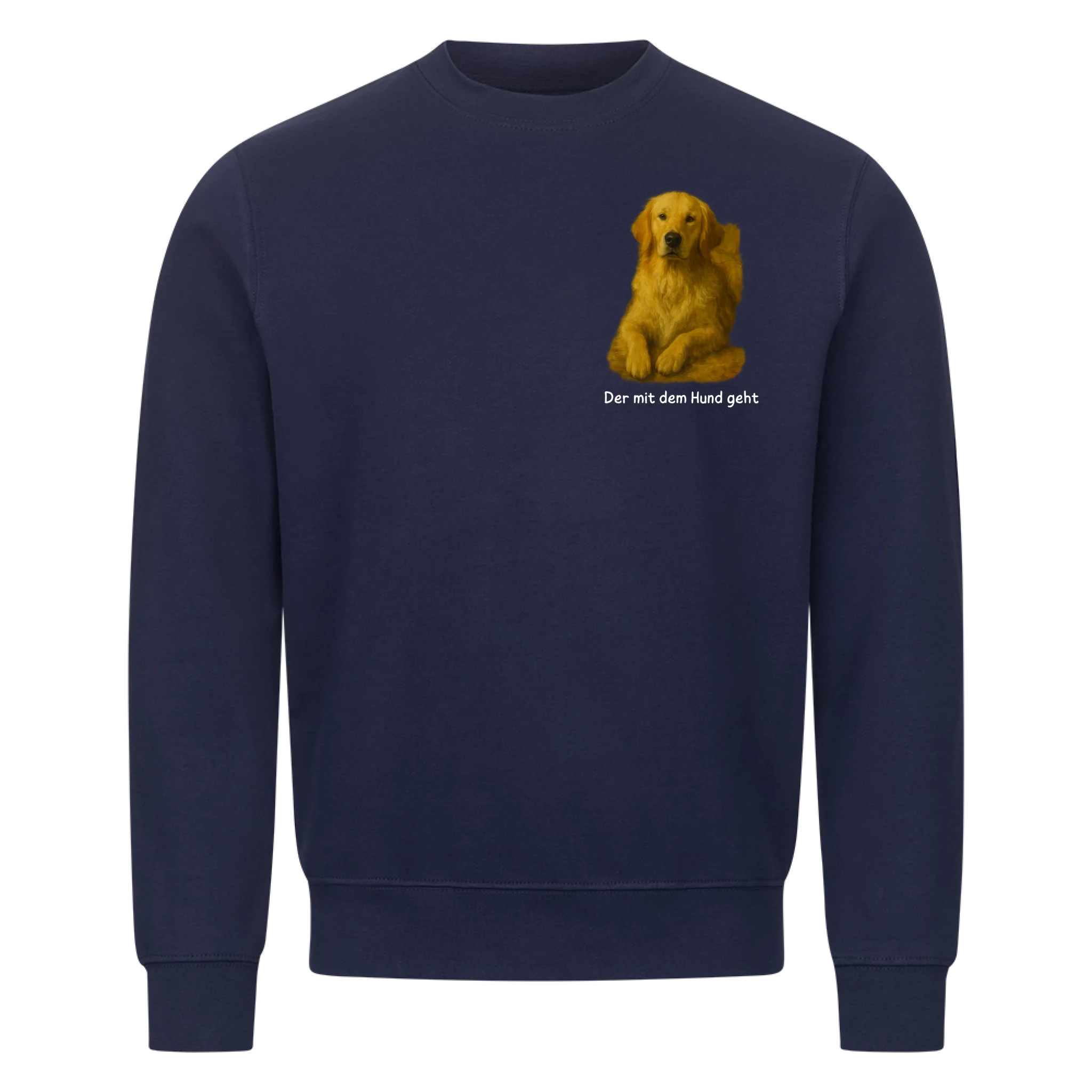 Der/Die mit dem Hund geht - Shirt personalisierbar