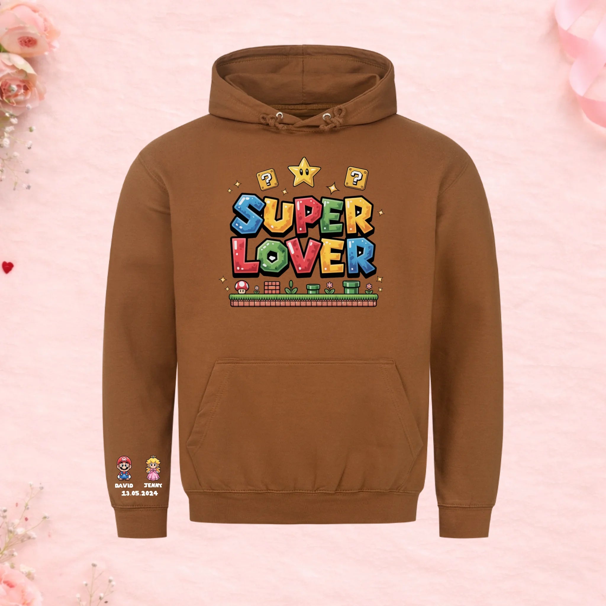 Super Lover - Hoodie mit Ärmelprint