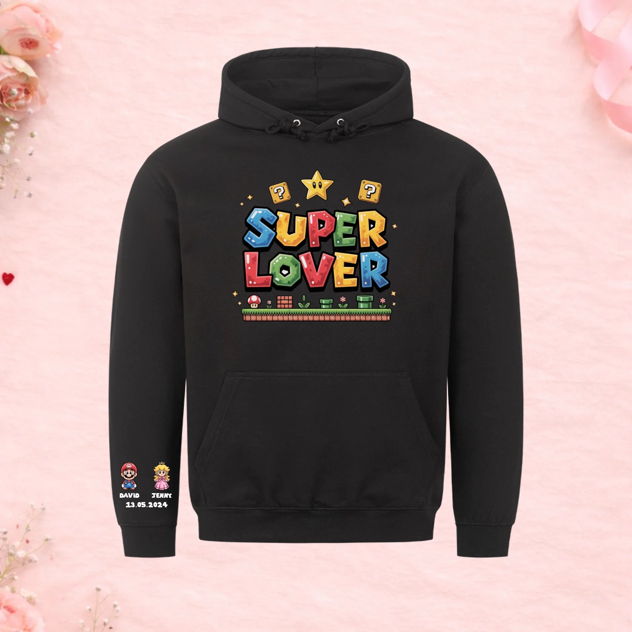 Super Lover - Hoodie mit Ärmelprint