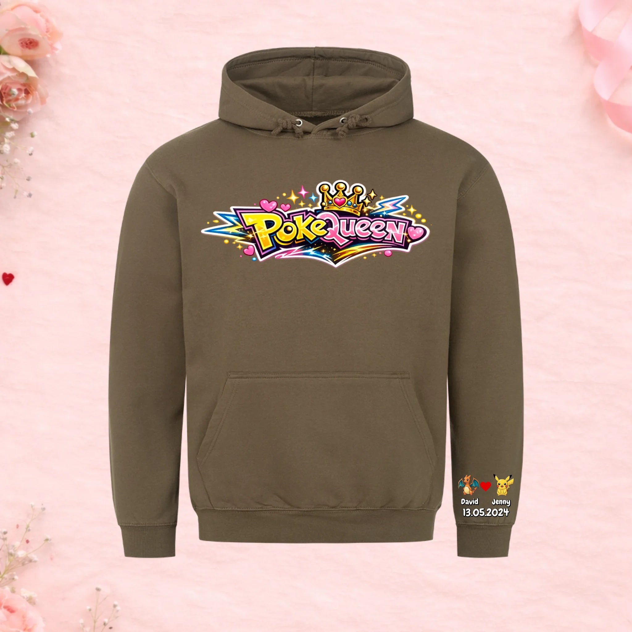 Poke Queen - Premium Hoodie (personalisierbar)