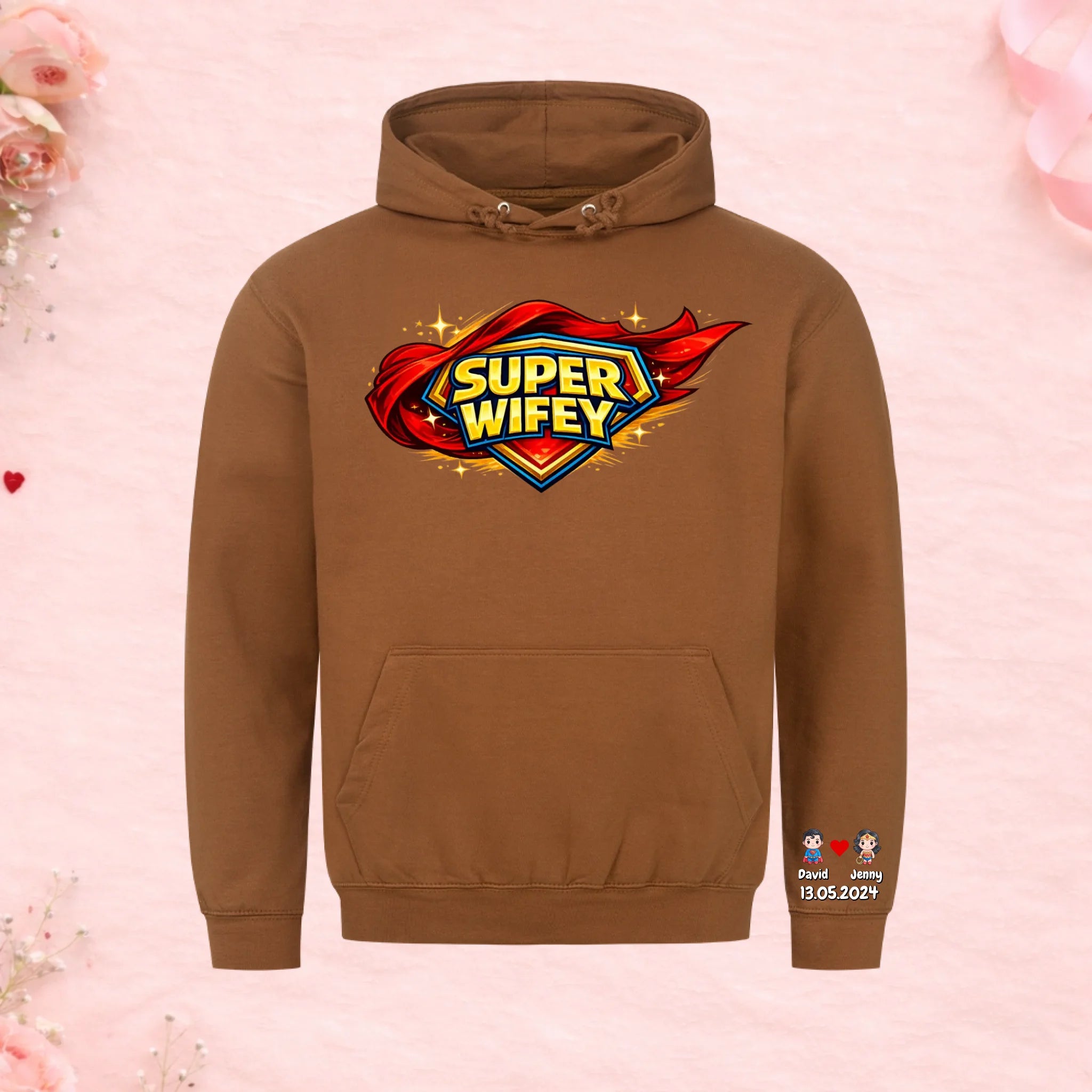 Super Wifey - Premium Hoodie (personalisierbar)