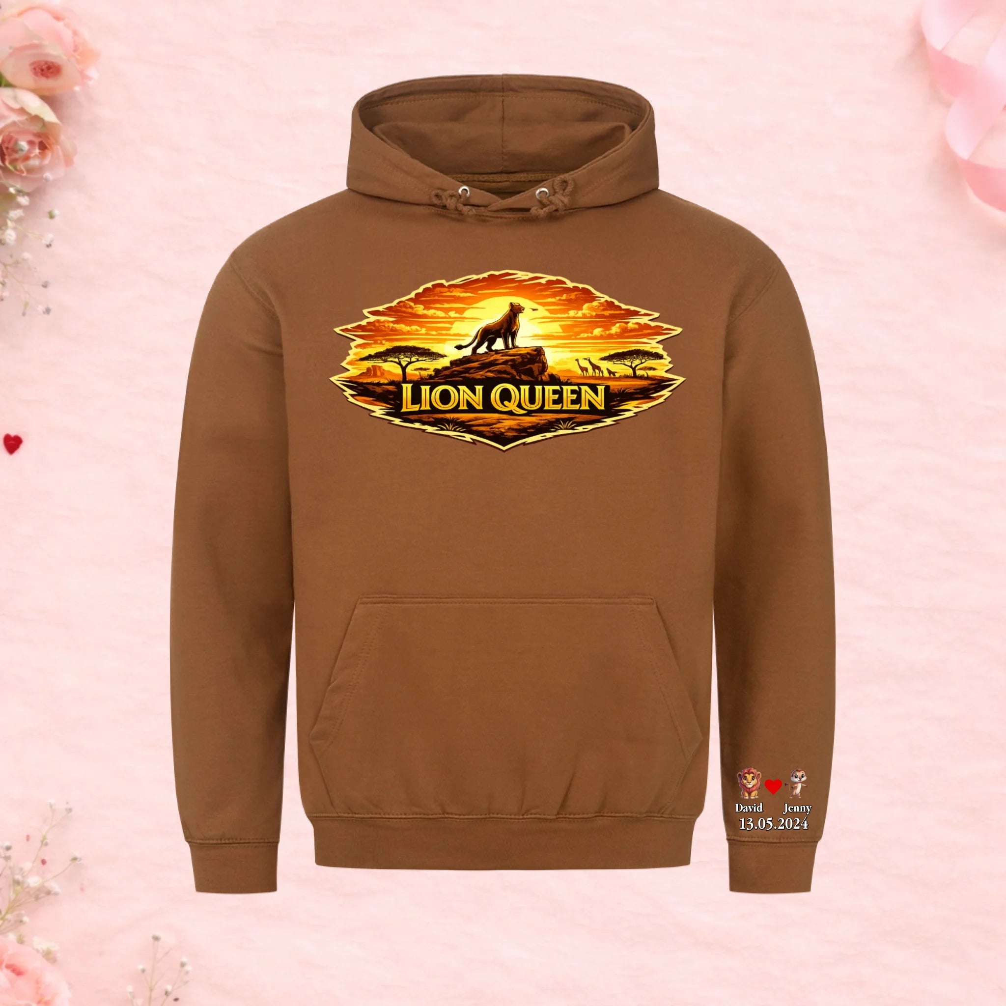Lion Queen - Premium Hoodie (personalisierbar)