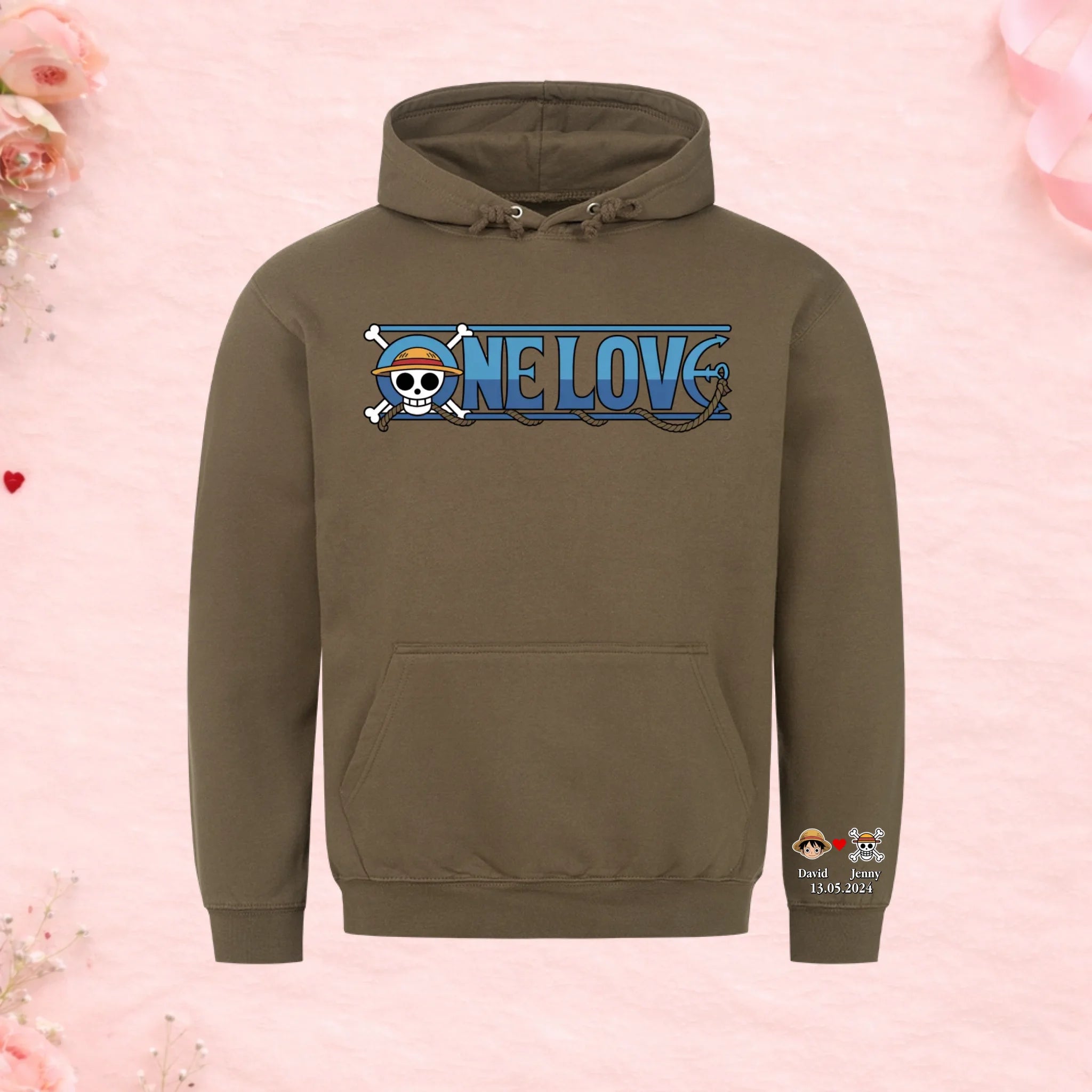 One Love - Premium Hoodie (personalisierbar)