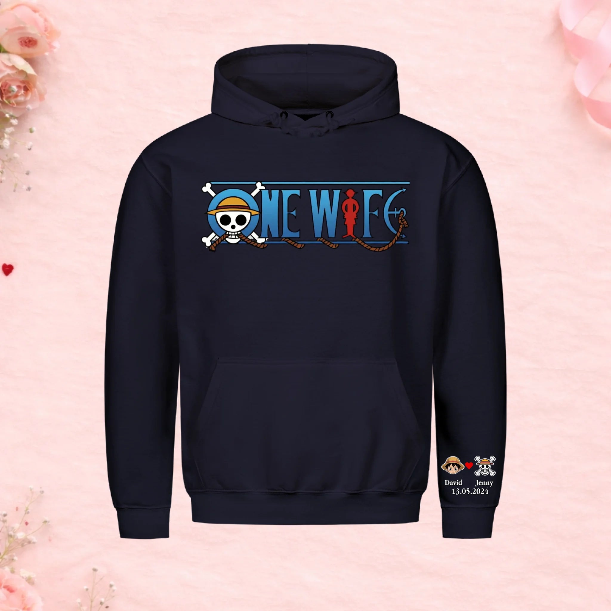 One Wife - Premium Hoodie (personalisierbar)