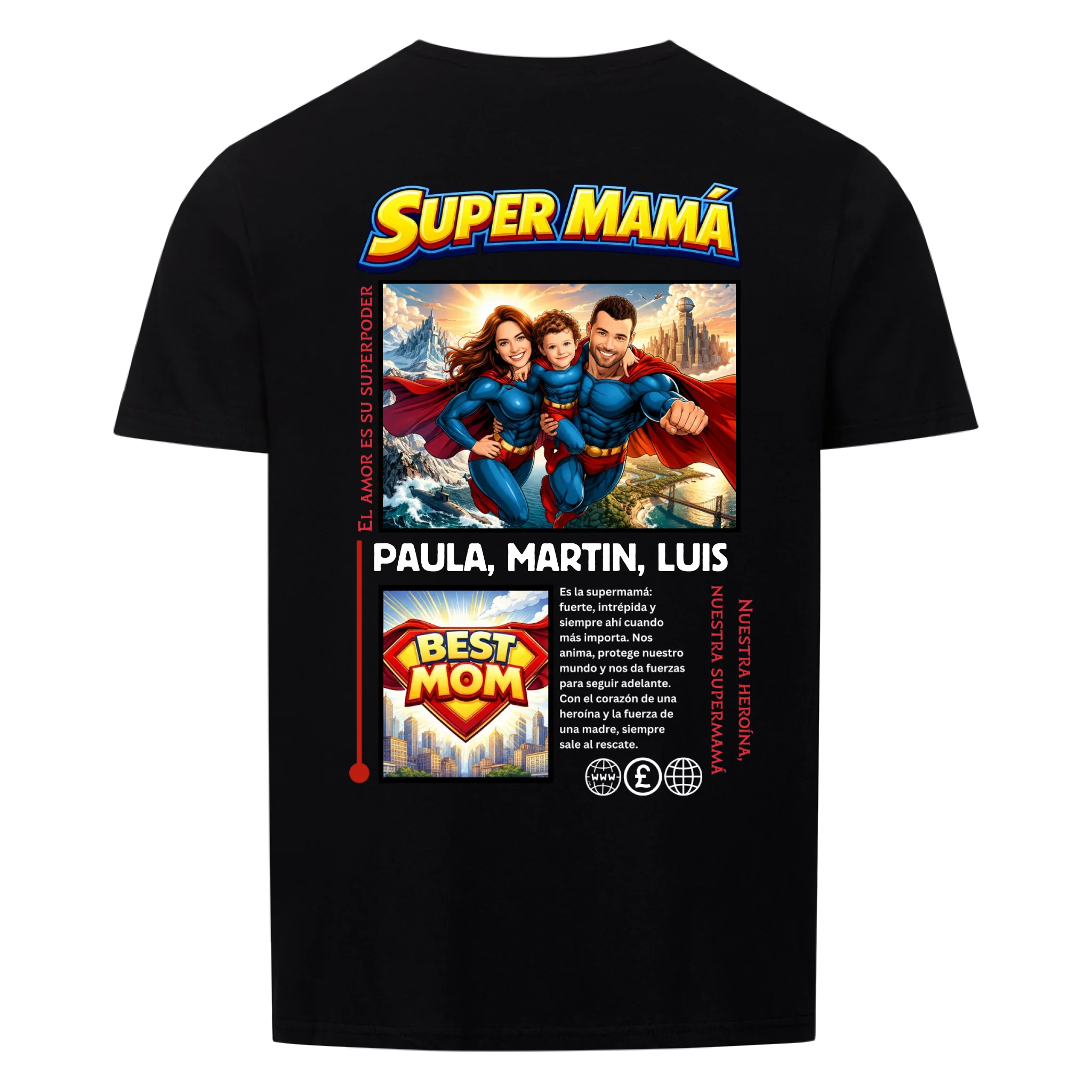 SUPER MAMÁ (heroína) - personalizable