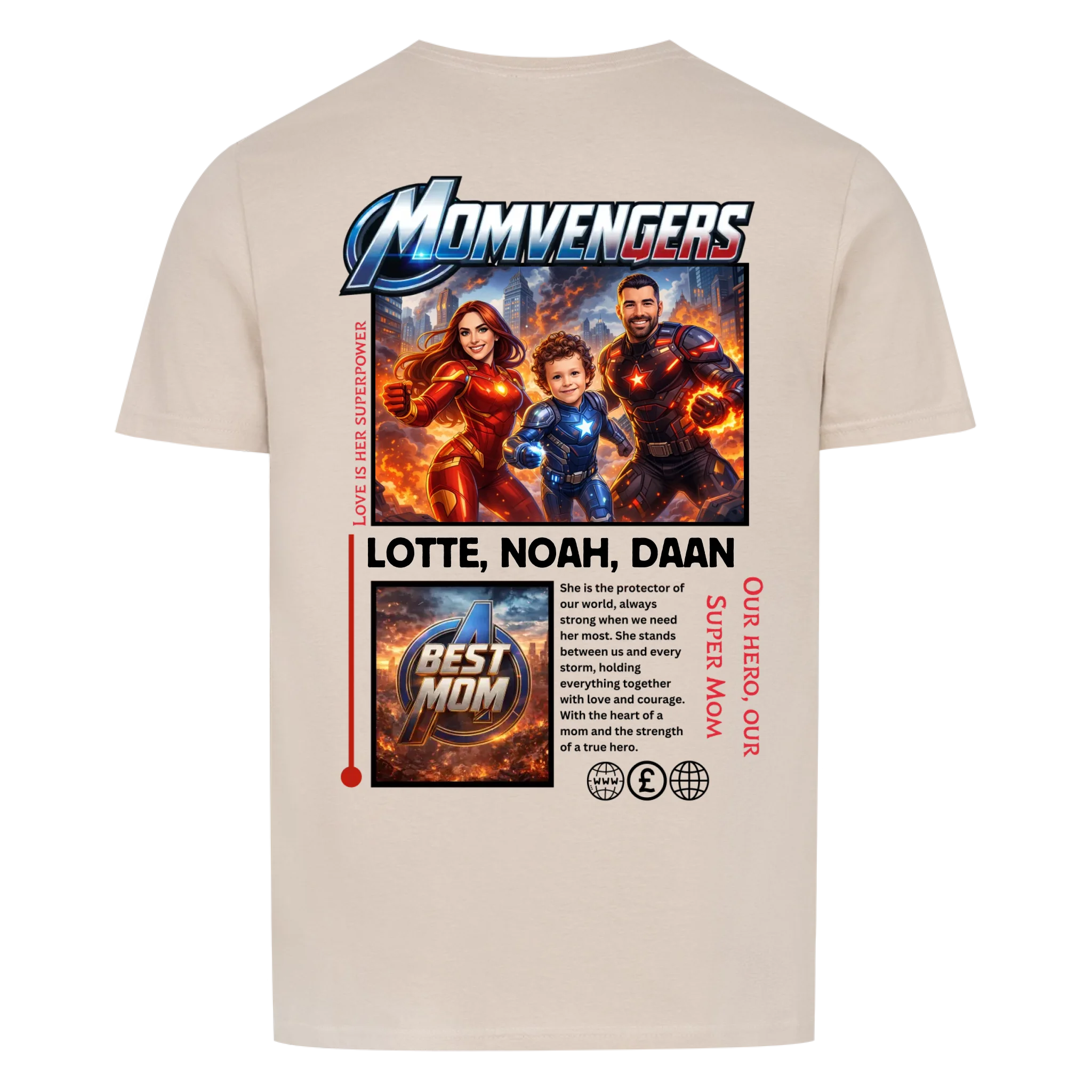 MOMVENGERS - op maat gemaakt