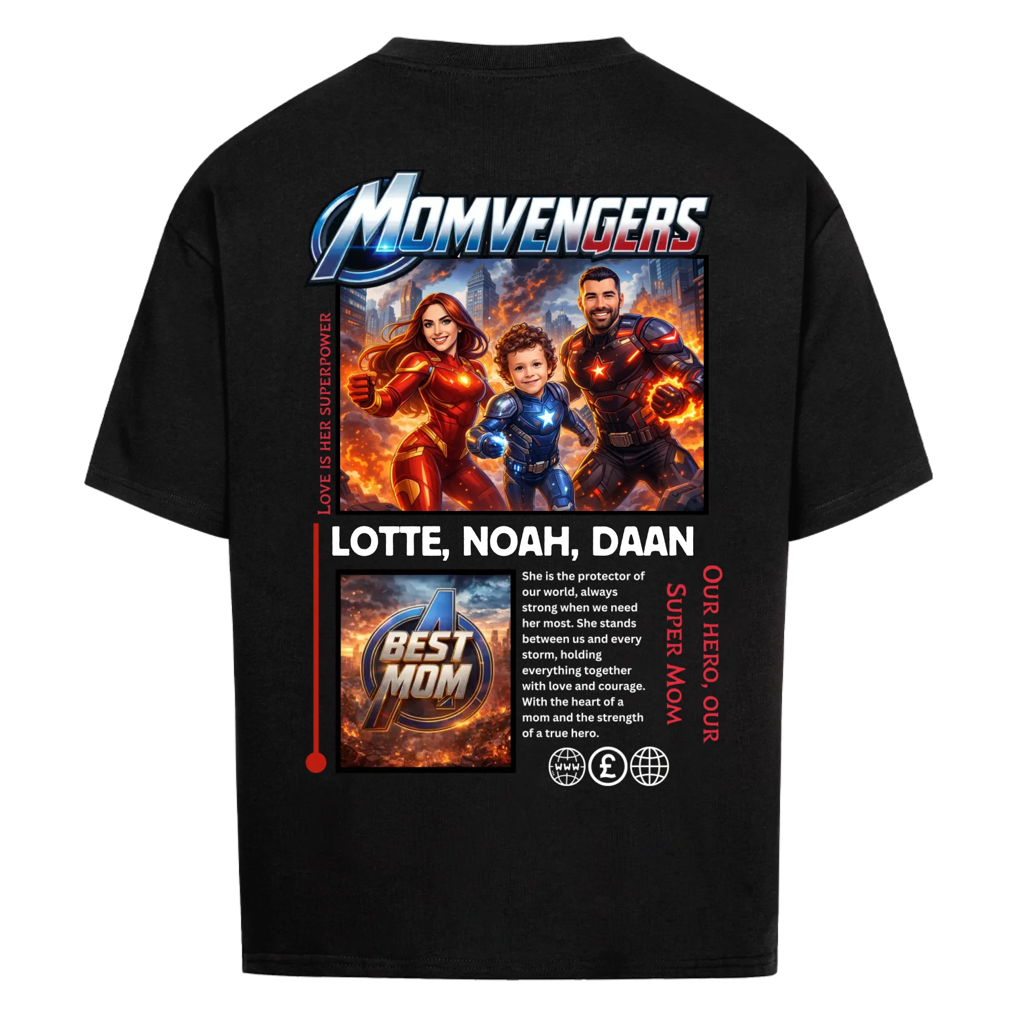 MOMVENGERS - op maat gemaakt