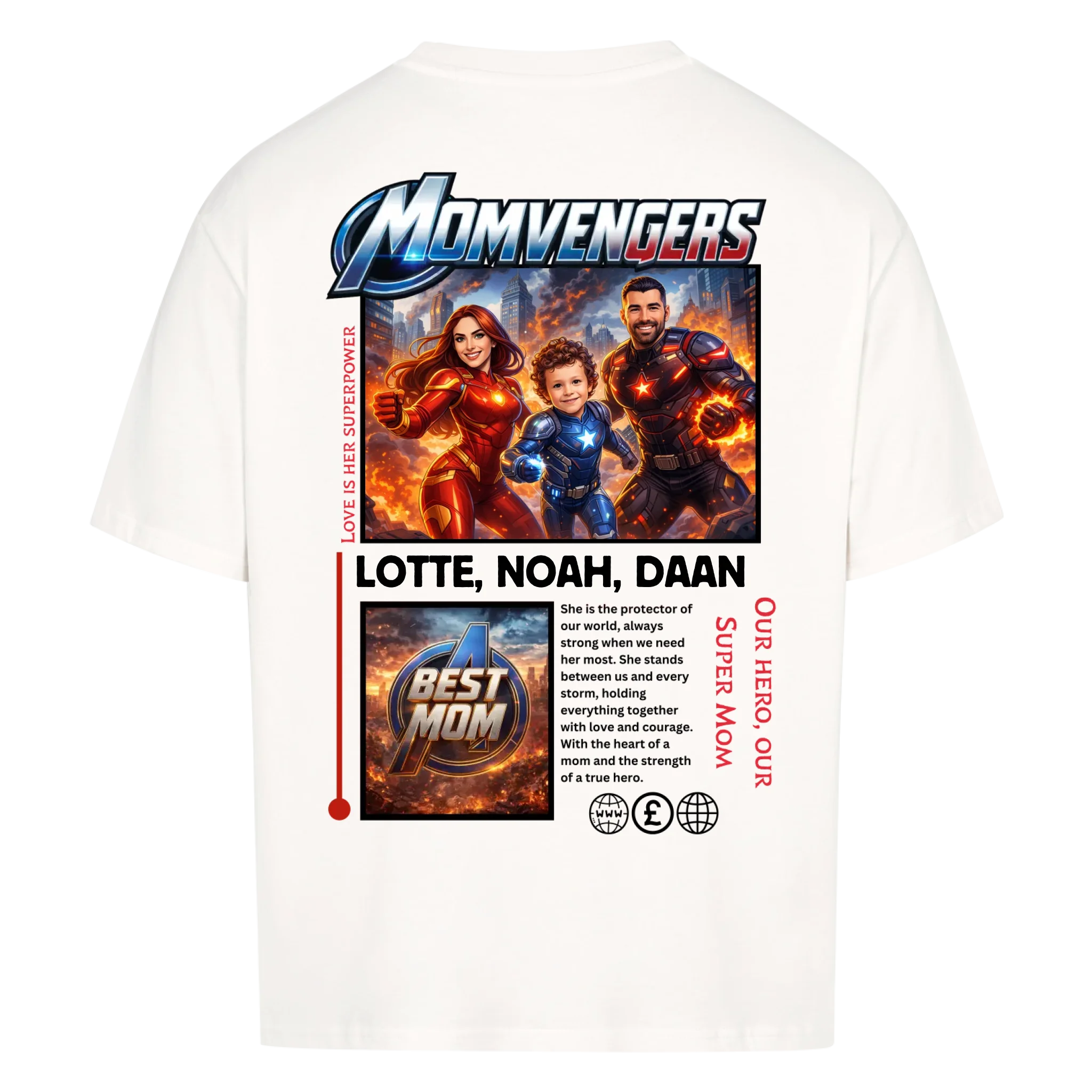 MOMVENGERS - op maat gemaakt