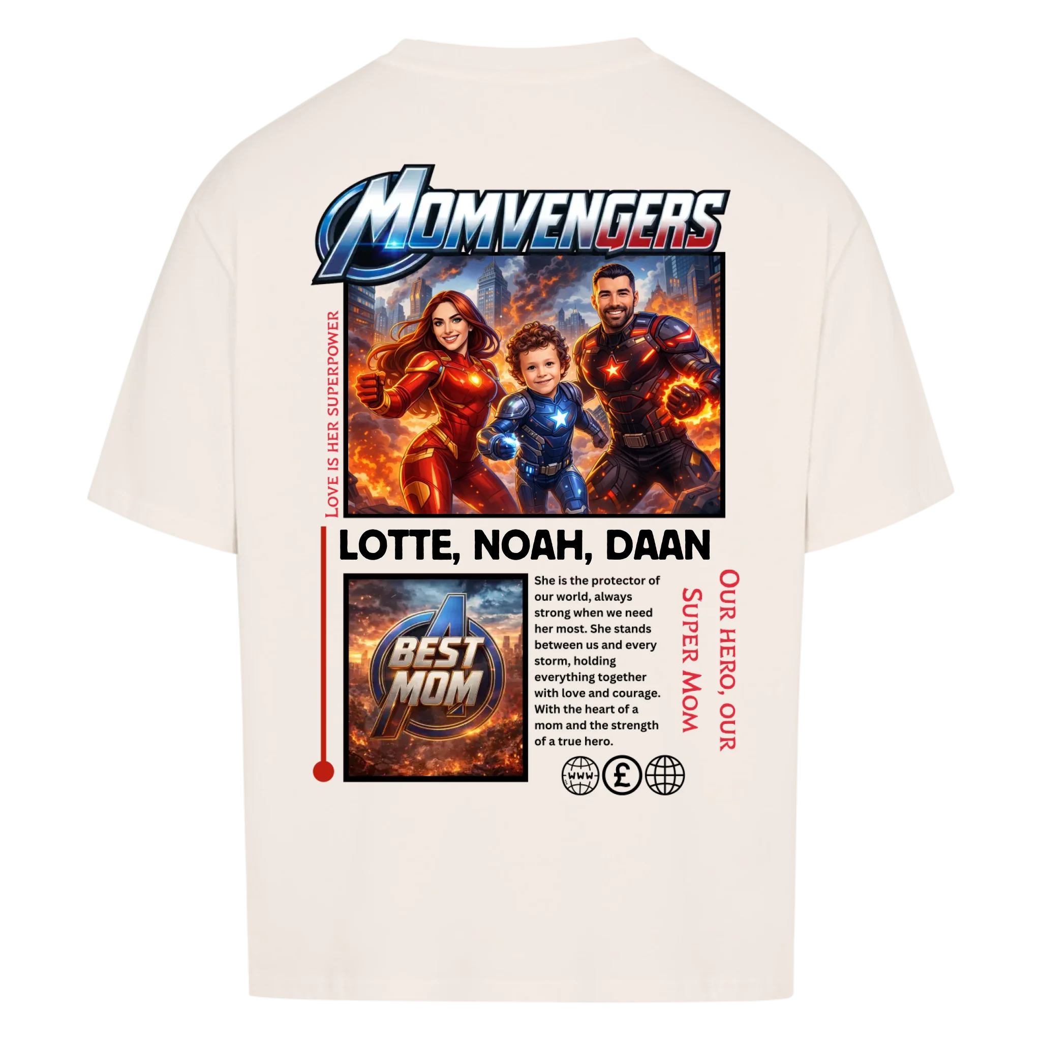 MOMVENGERS - op maat gemaakt