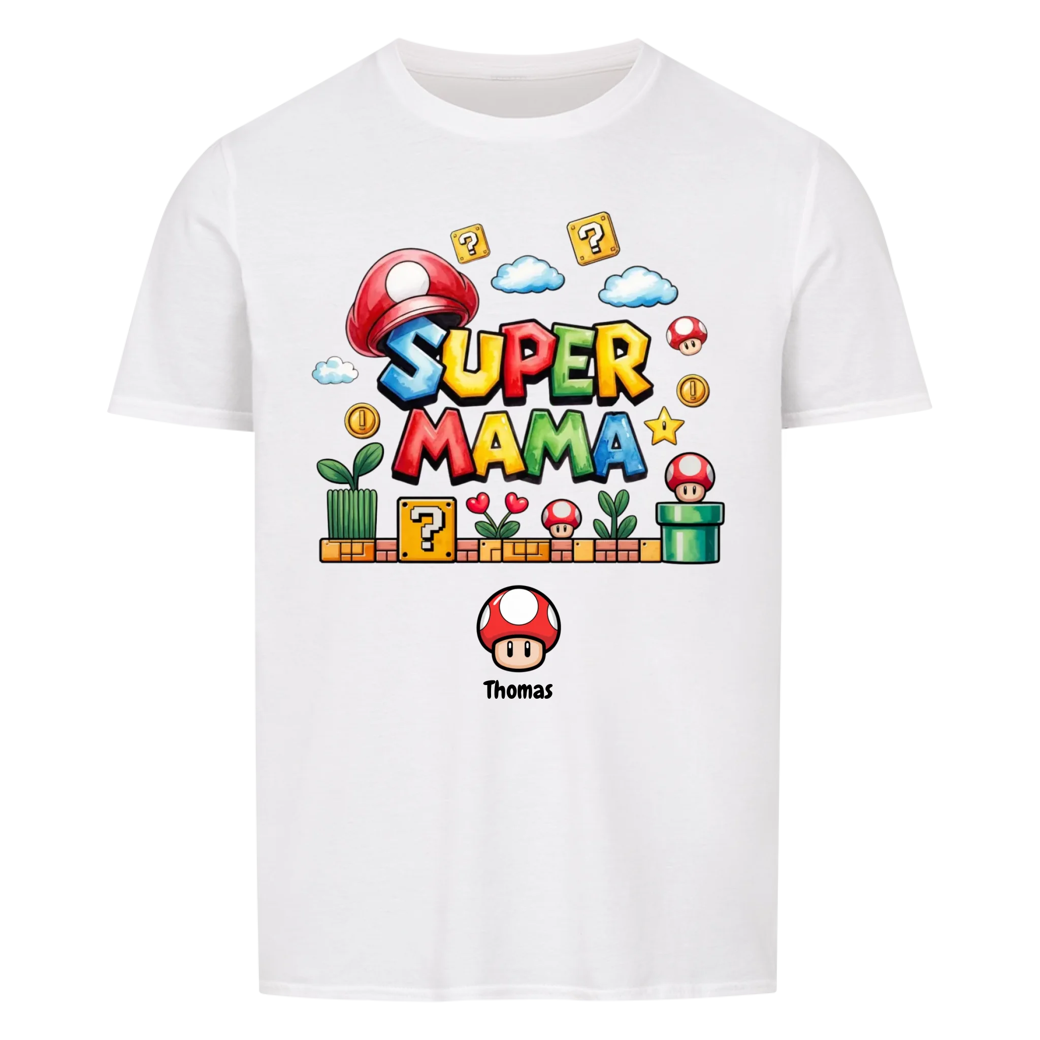 Super Mama x Super Papa - personalisierbar