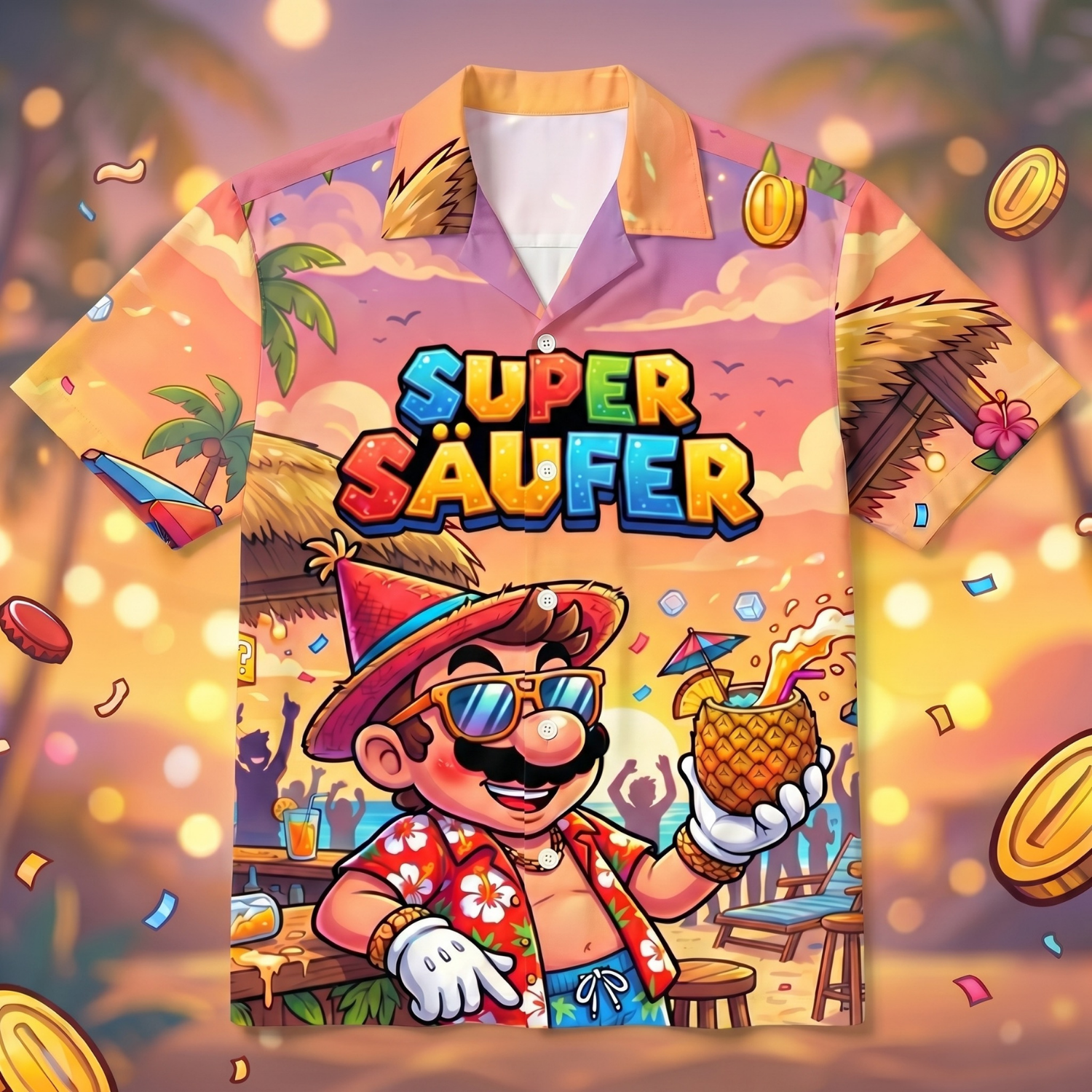 SUPER SÄUFER - Hawaiihemd