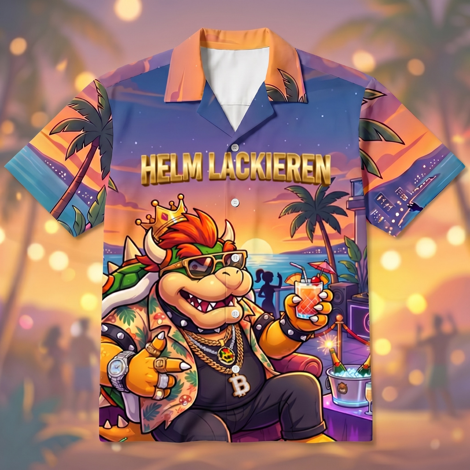 HELM LACKIEREN - Hawaiihemd