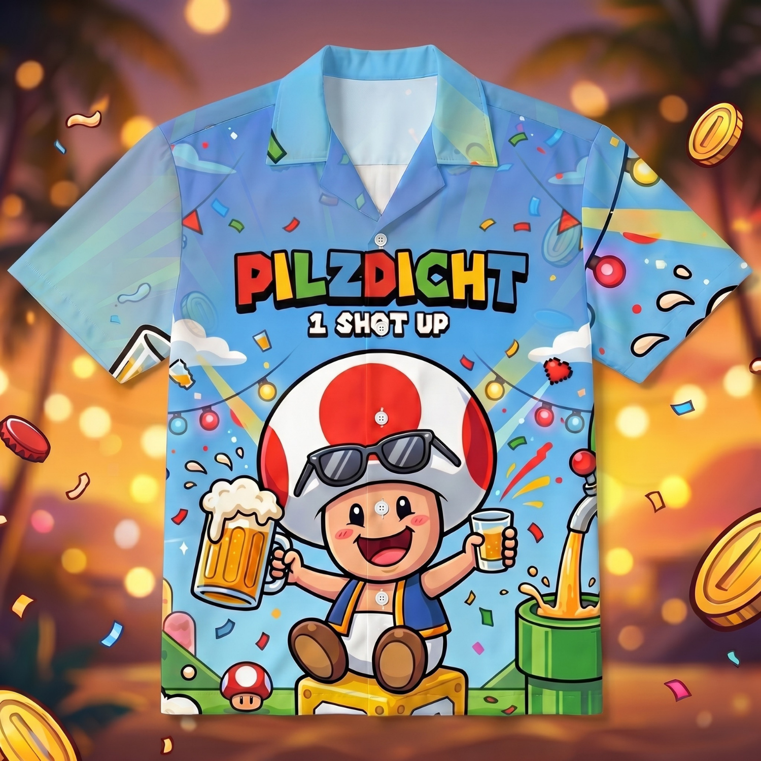 PILZDICHT - Hawaiihemd