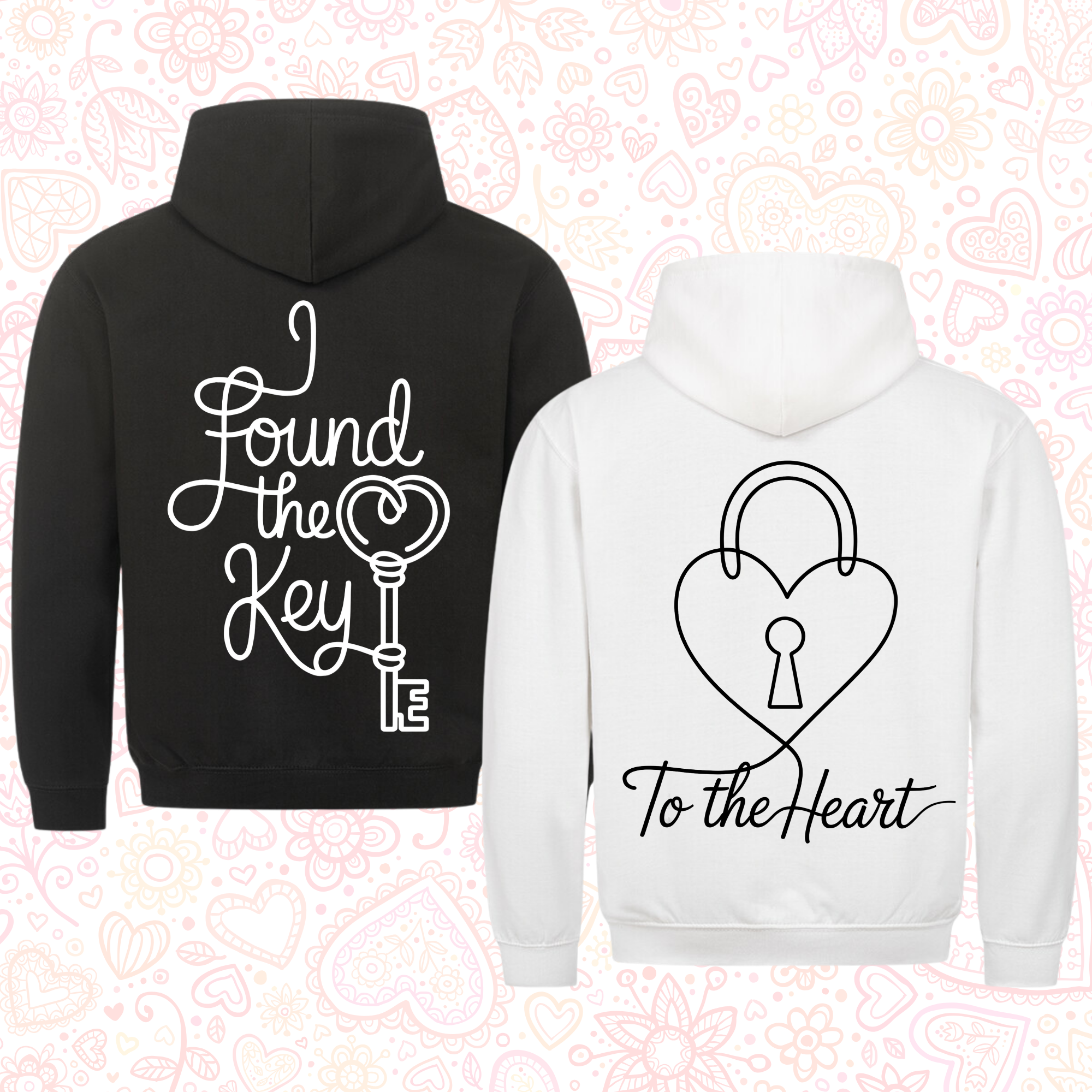 La chiave del cuore - <tc>Premium hoodie</tc> Bundle per le coppie